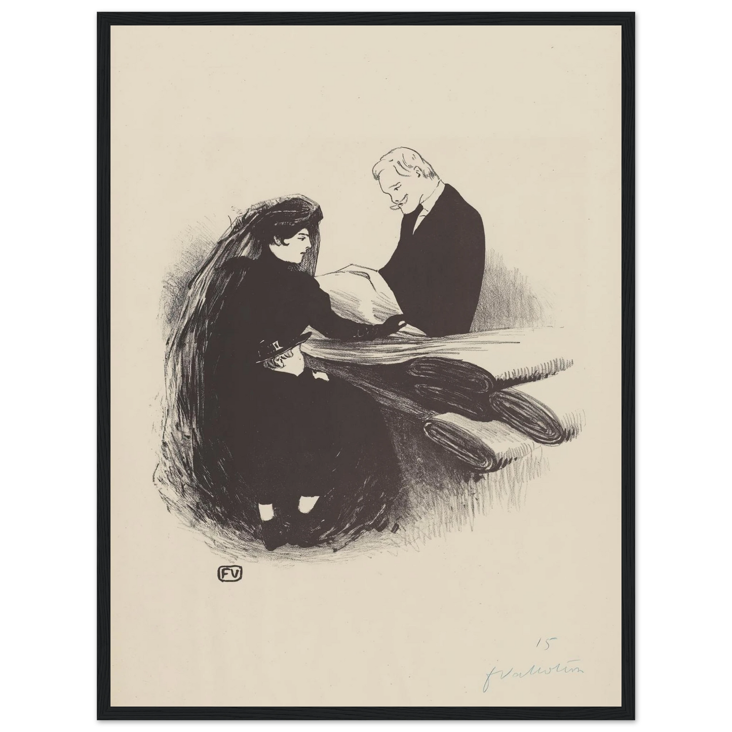 Dernière Nouveauté (1893) Art Print | Felix Vallotton-Quipham Collections