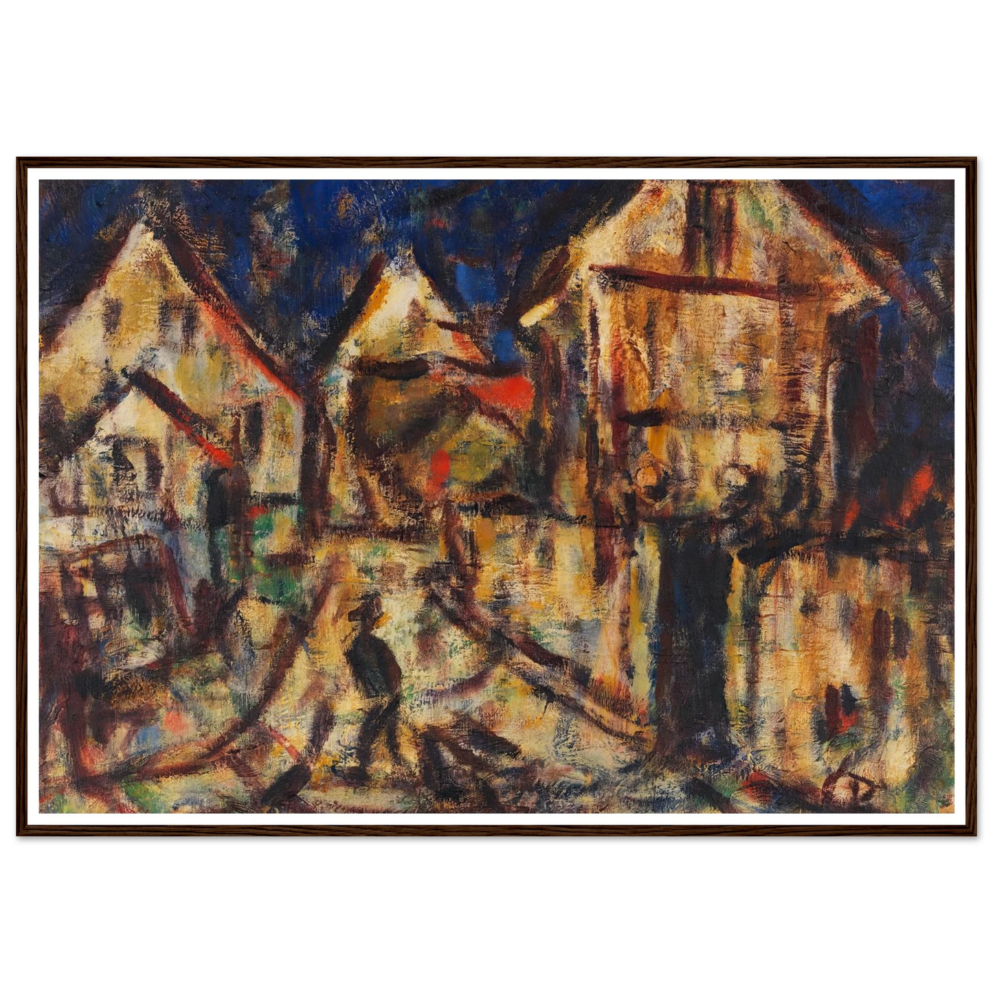 Häuser in Soest (1918) Art Print | Christian Rohlfs-Quipham Collections