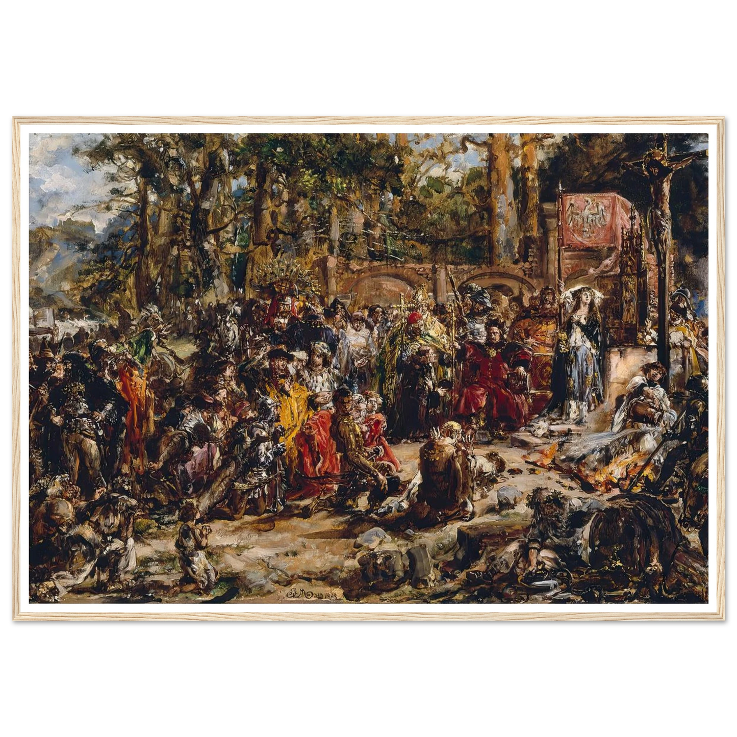 Baptism of Lithuania, from the series “History of Civilization in Poland” (1888) Art Print | Jan Matejko-Quipham Collections