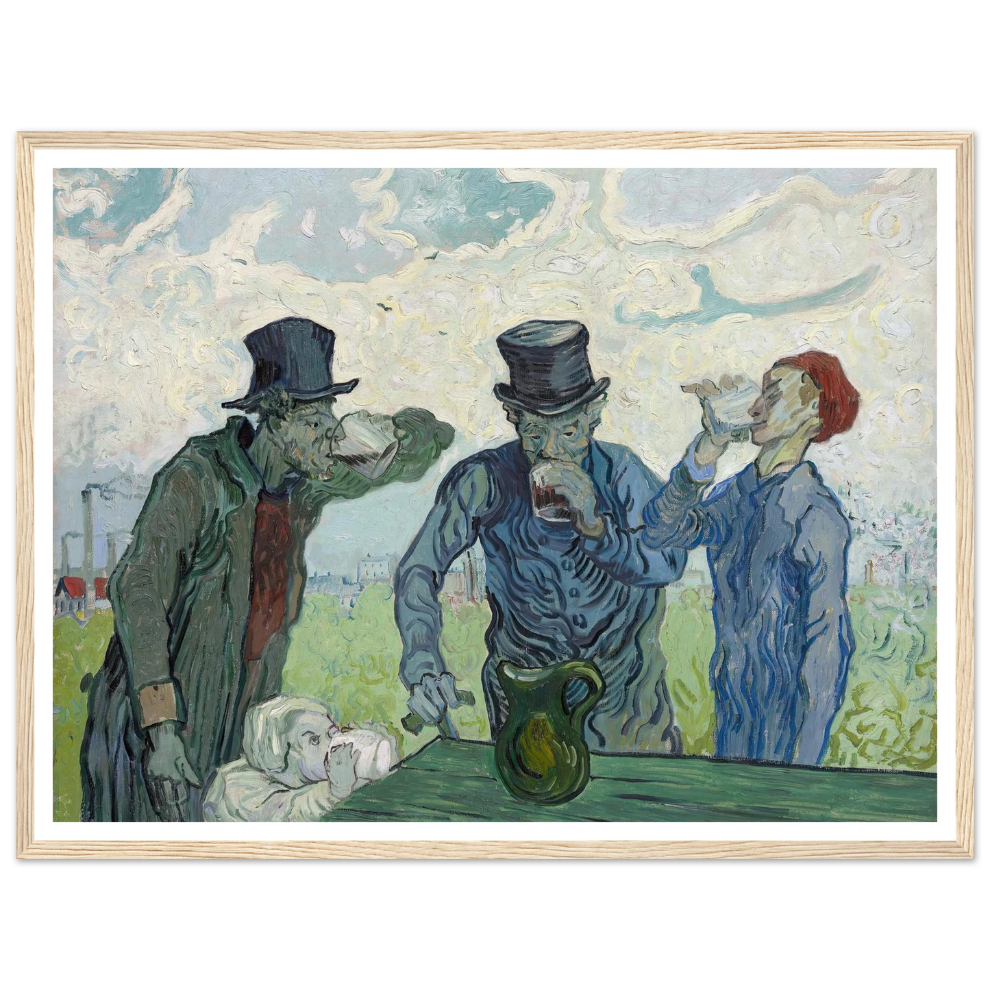 The Drinkers (1890) Art Print | Vincent van Gogh-Quipham Collections