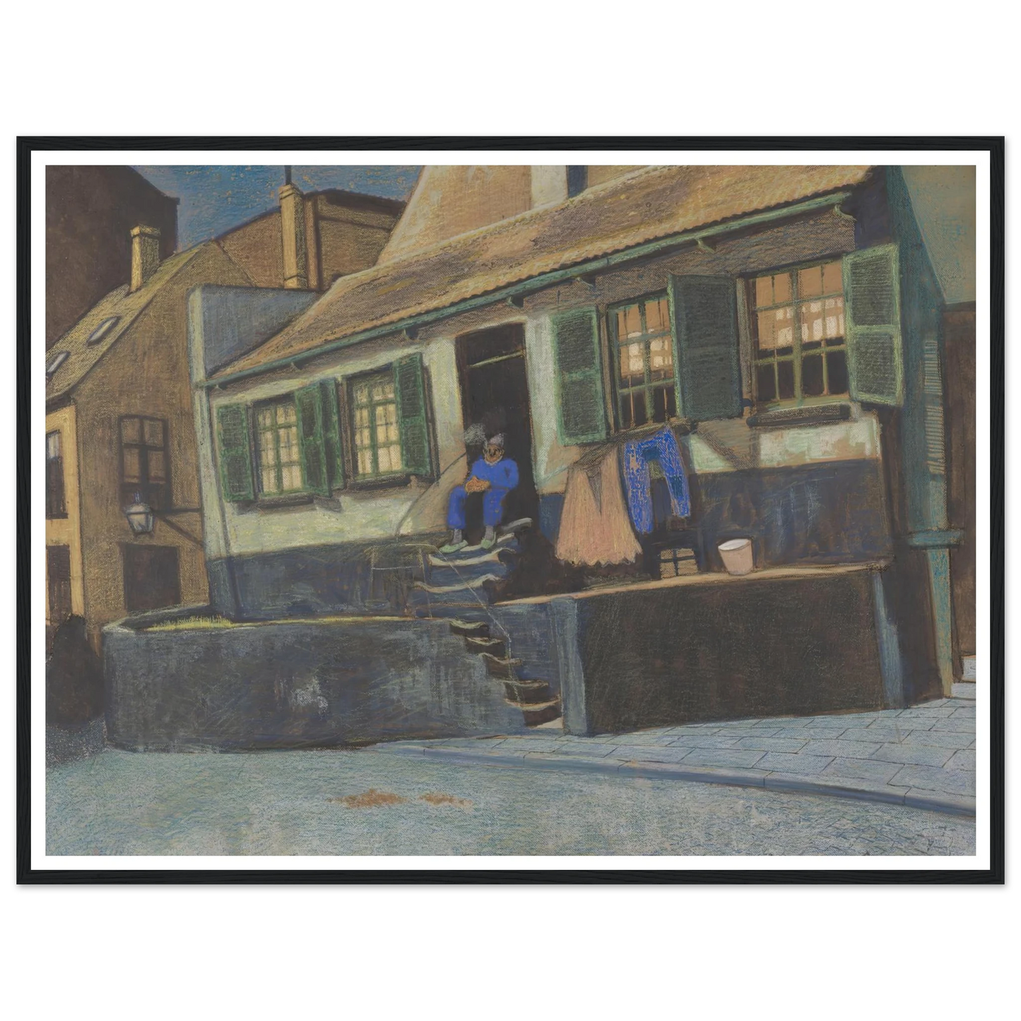 Het huis genaamd ‘De Preekstoel’ te Oostende (1911) Art Print | Leon Spilliaert-Quipham Collections
