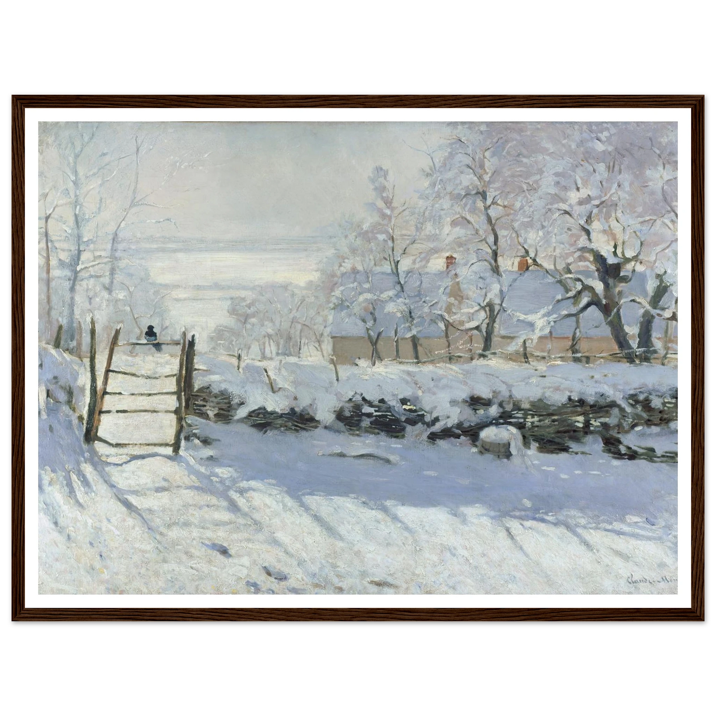 The Magpie (1868 - 1869) Art Print | Claude Monet-Quipham Collections
