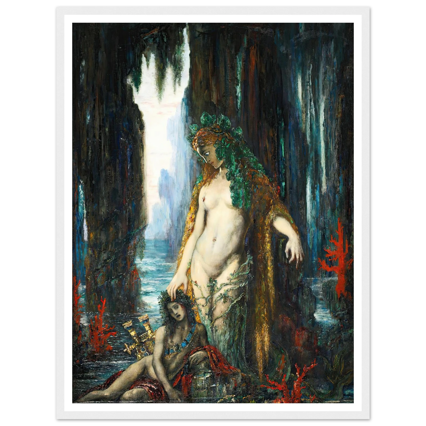 Le Poète Et La Sirène, 1893 Art Print | Gustave Moreau-Quipham Collections
