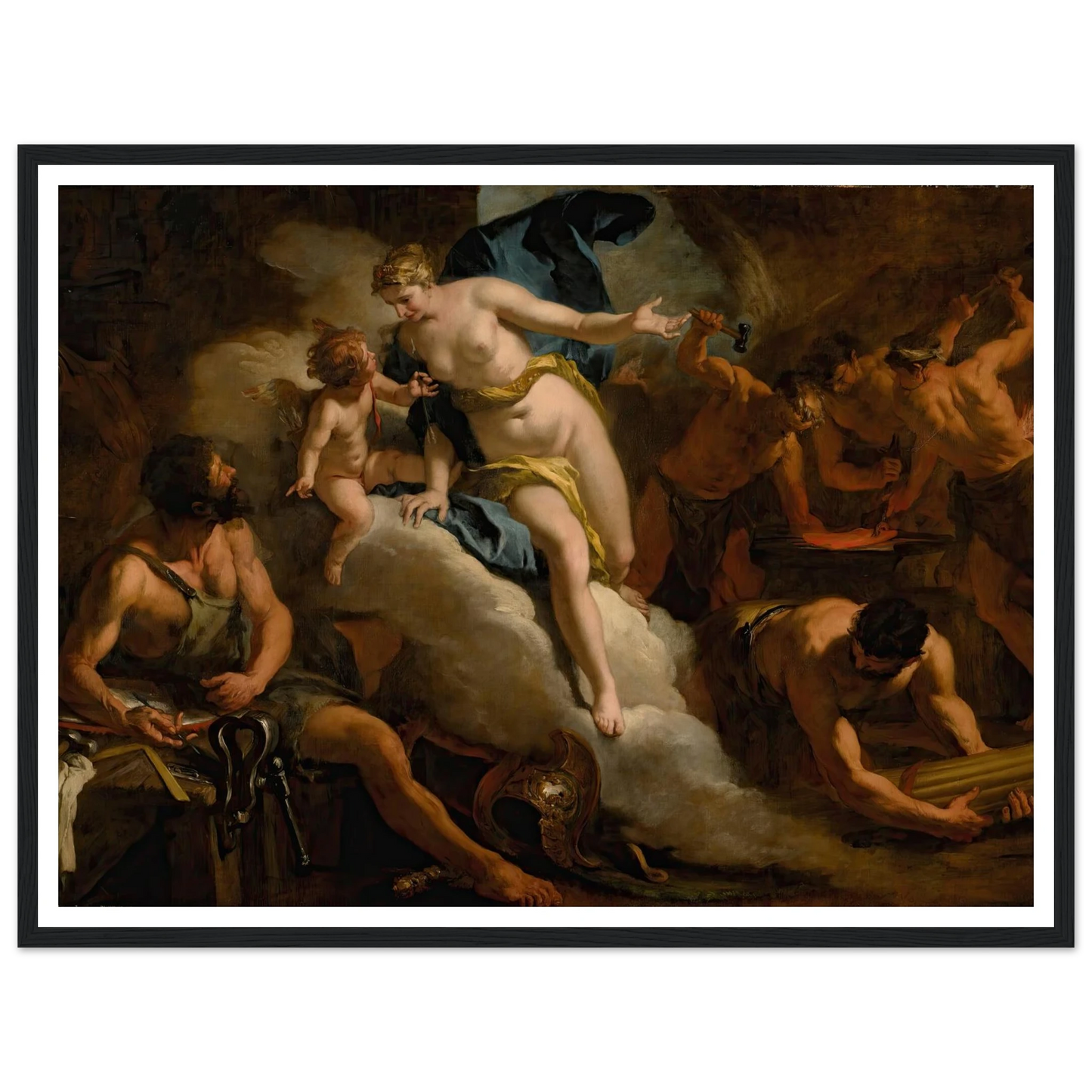 Venus In The Forge Of Vulcan Art Print | Sebastiano Ricci-Quipham Collections