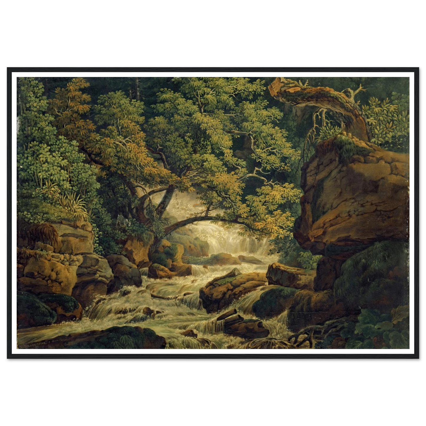 Waterfall Chesant (Waterfall of the Birs) (1805) Art Print | Peter Birmann-Quipham Collections