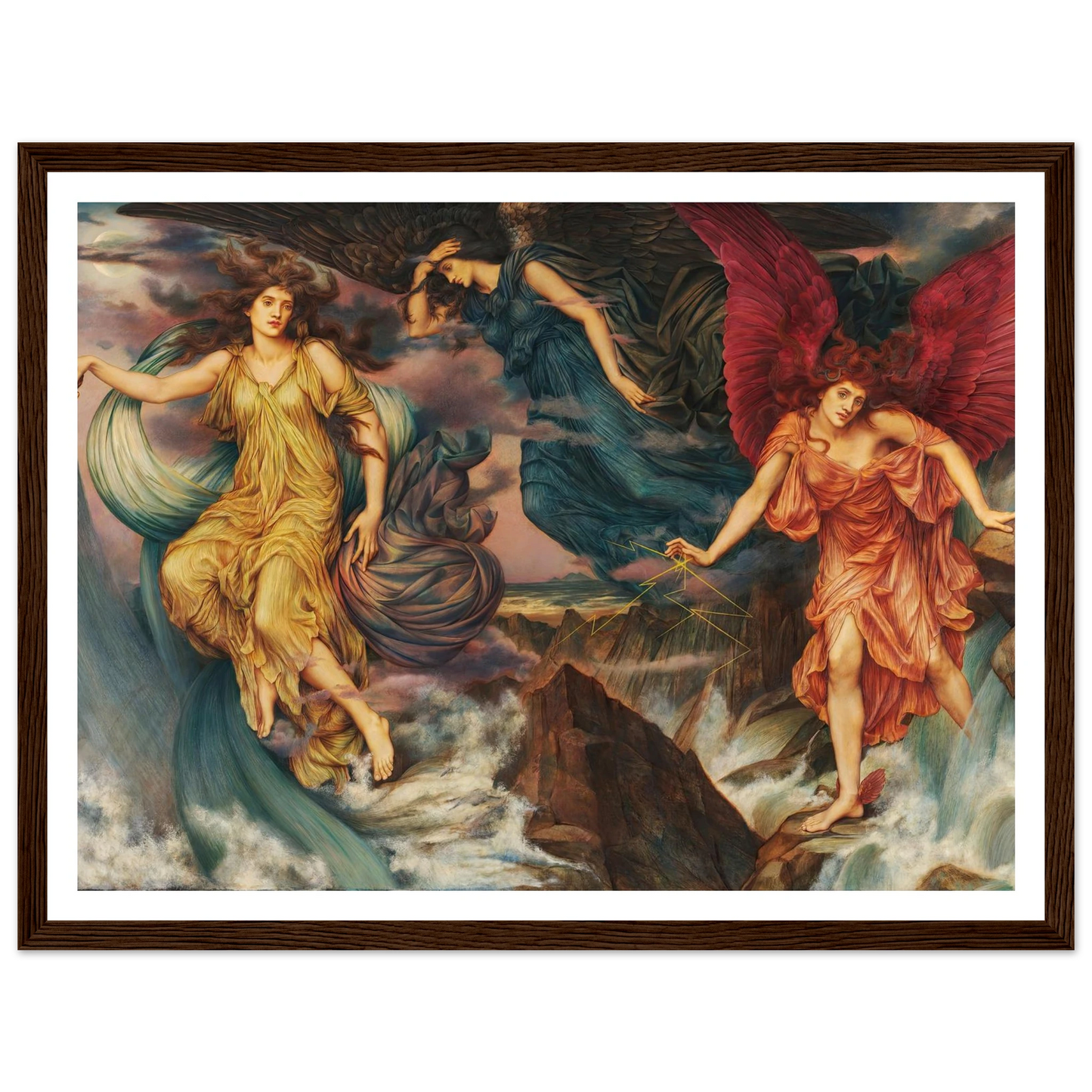 The Storm Spirits (circa 1900) Art Print | Evelyn de Morgan-Quipham Collections