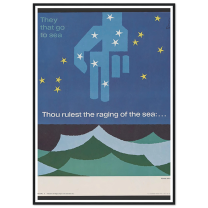 Thou rulest the raging of the sea … Psalms 89_9 (1963) Art Print | Joseph Binder-Quipham Collections