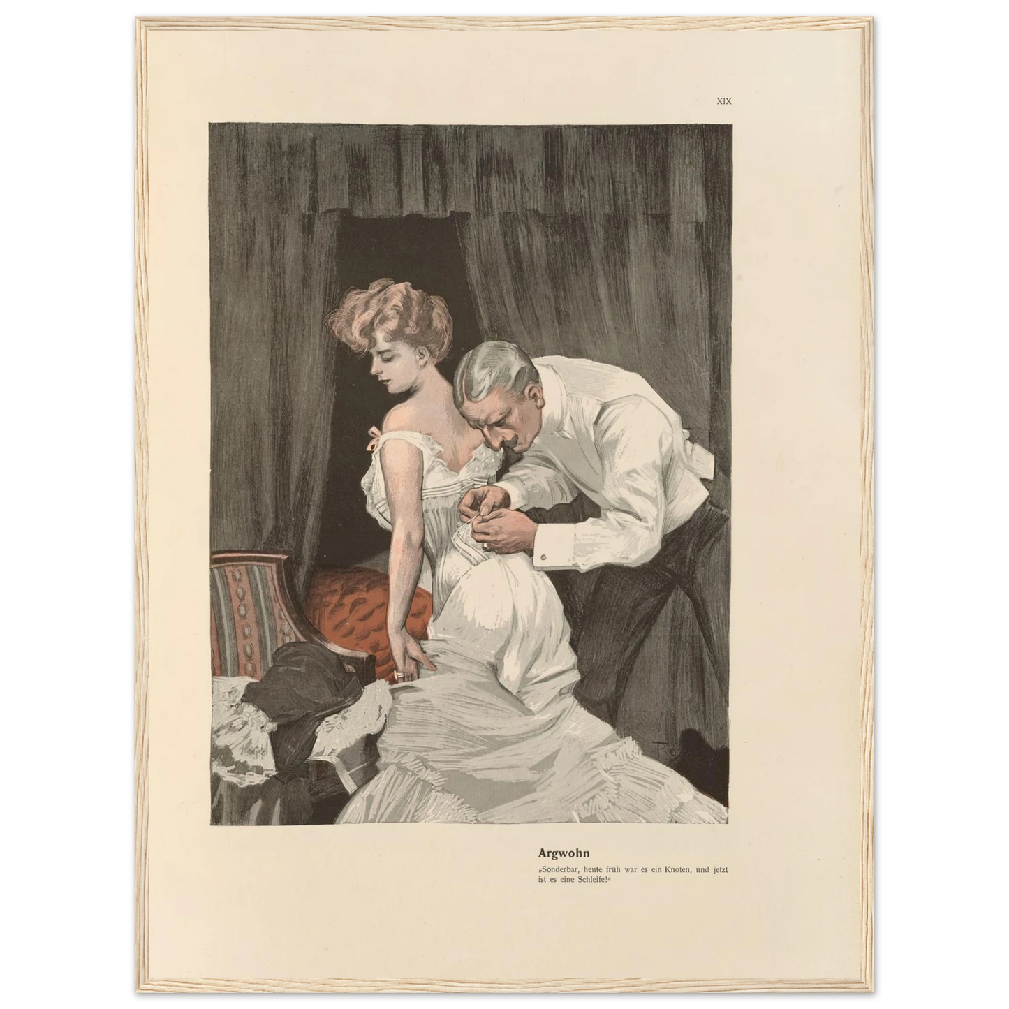 Argwohn (1908) Art Print | Ferdinand Freiherr von Reznicek-Quipham Collections