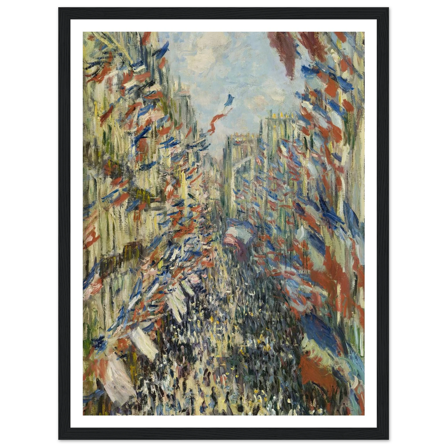 The Rue Montorgueil in Paris. Celebration of June 30, 1878 (1878) Art Print | Claude Monet-Quipham Collections