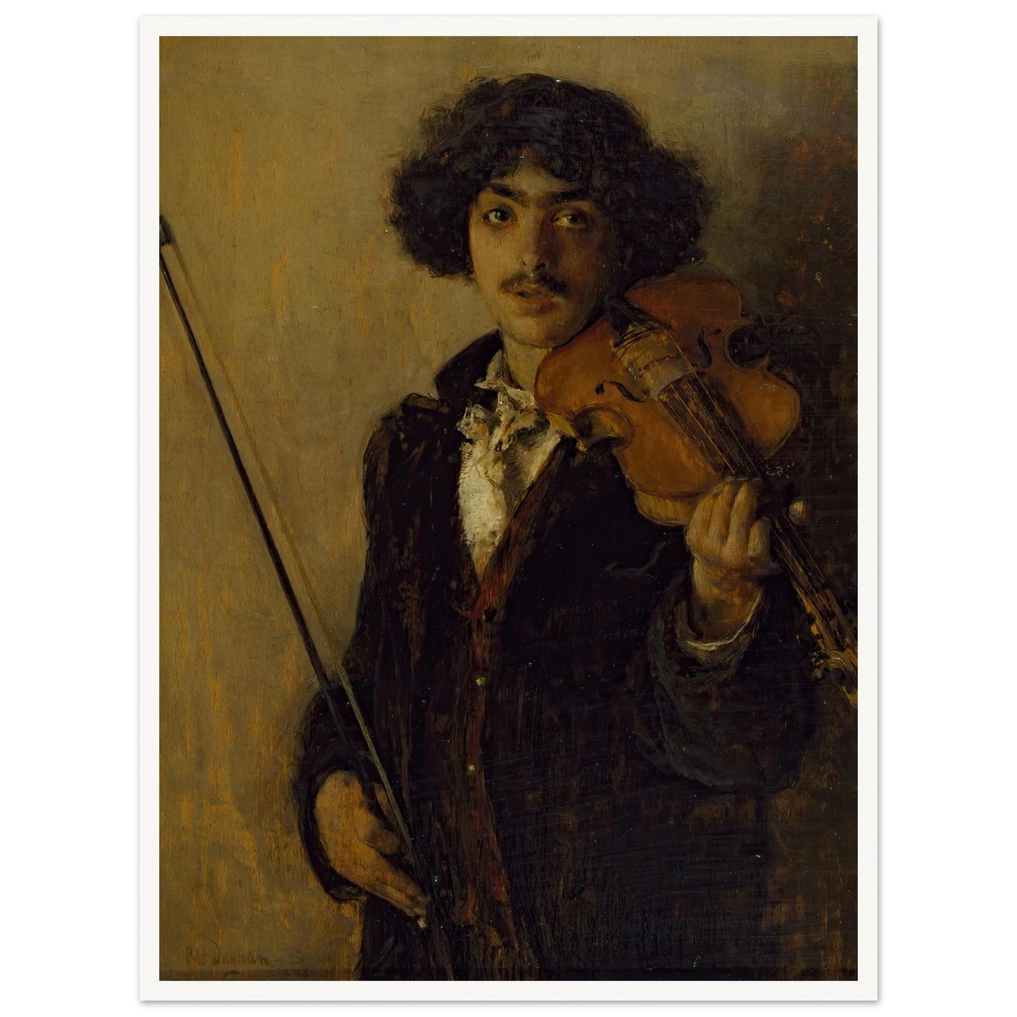 The Musician (1884) Art Print | Pascal Adolphe Jean Dagnan Bouveret-Quipham Collections