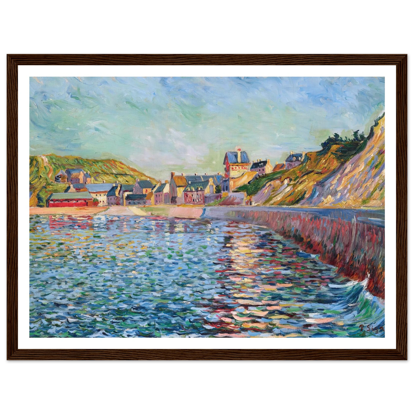 Port-en-Bessin, L’avant-port (1884) Art Print | Paul Signac-Quipham Collections