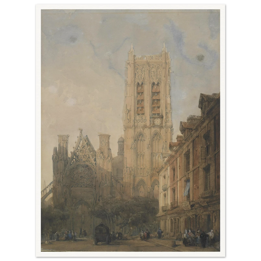 Church of St. Jacques, Dieppe Art Print | David Roberts-Quipham Collections