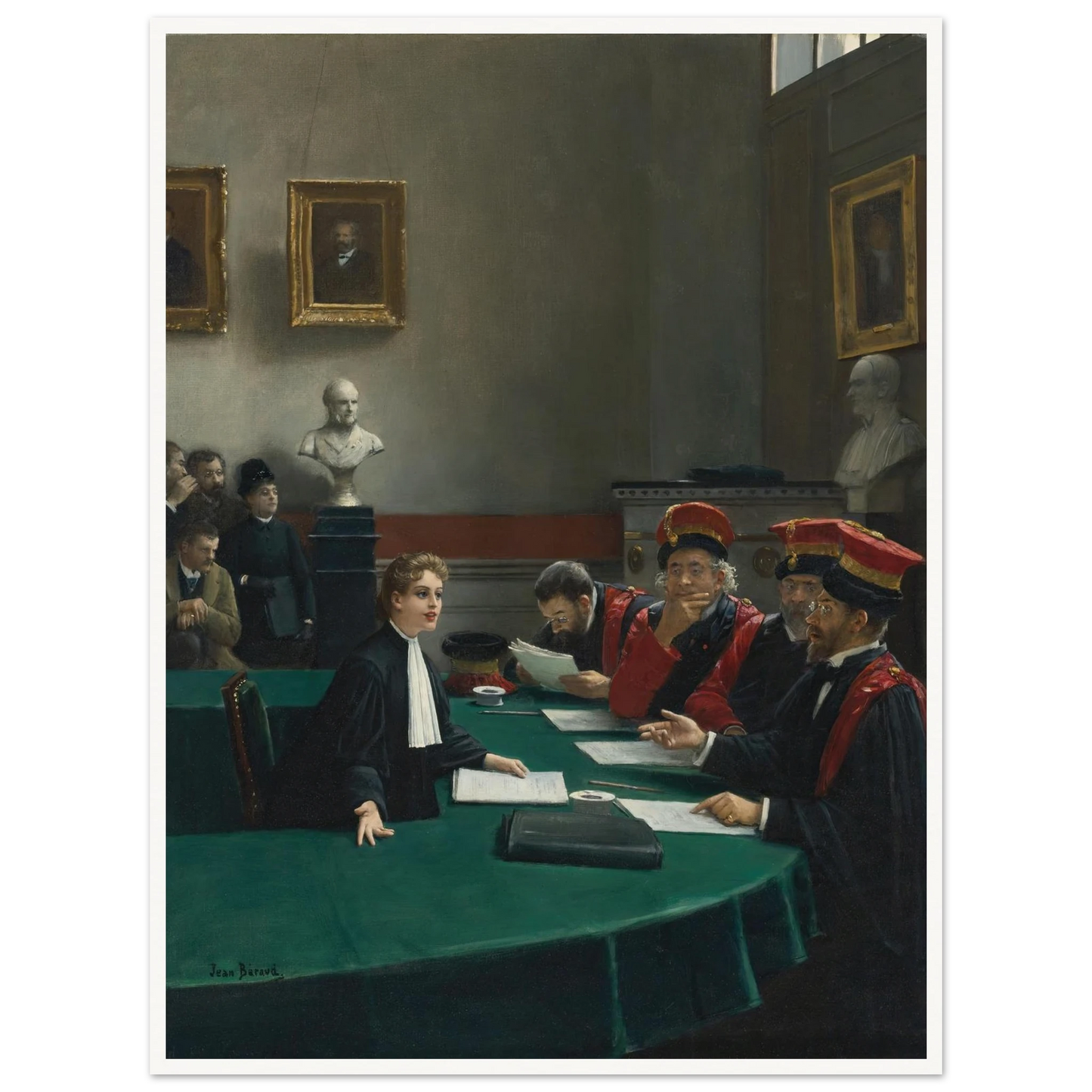 Salle d’examen de doctorat (The Doctoral Jury) Art Print | Jean Beraud-Quipham Collections