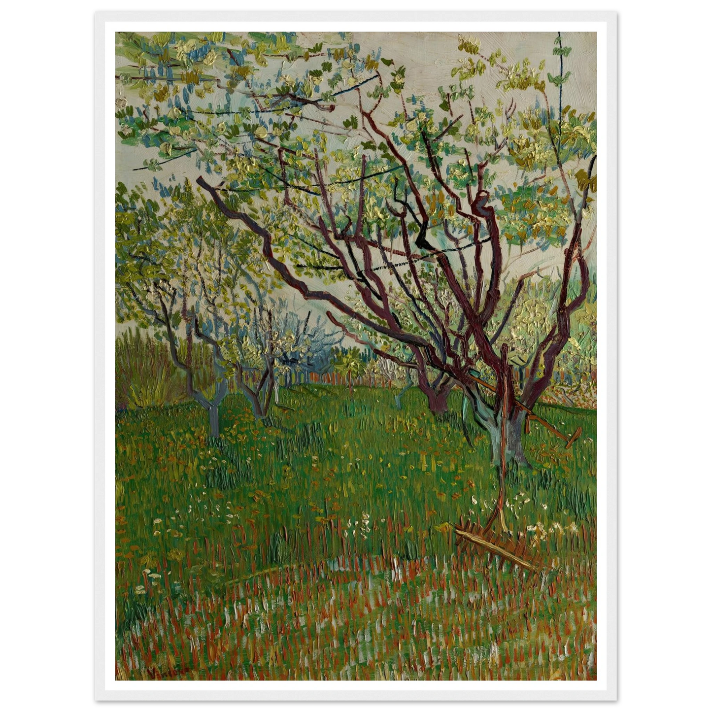 The Flowering Orchard (1888) Art Print | Vincent van Gogh-Quipham Collections