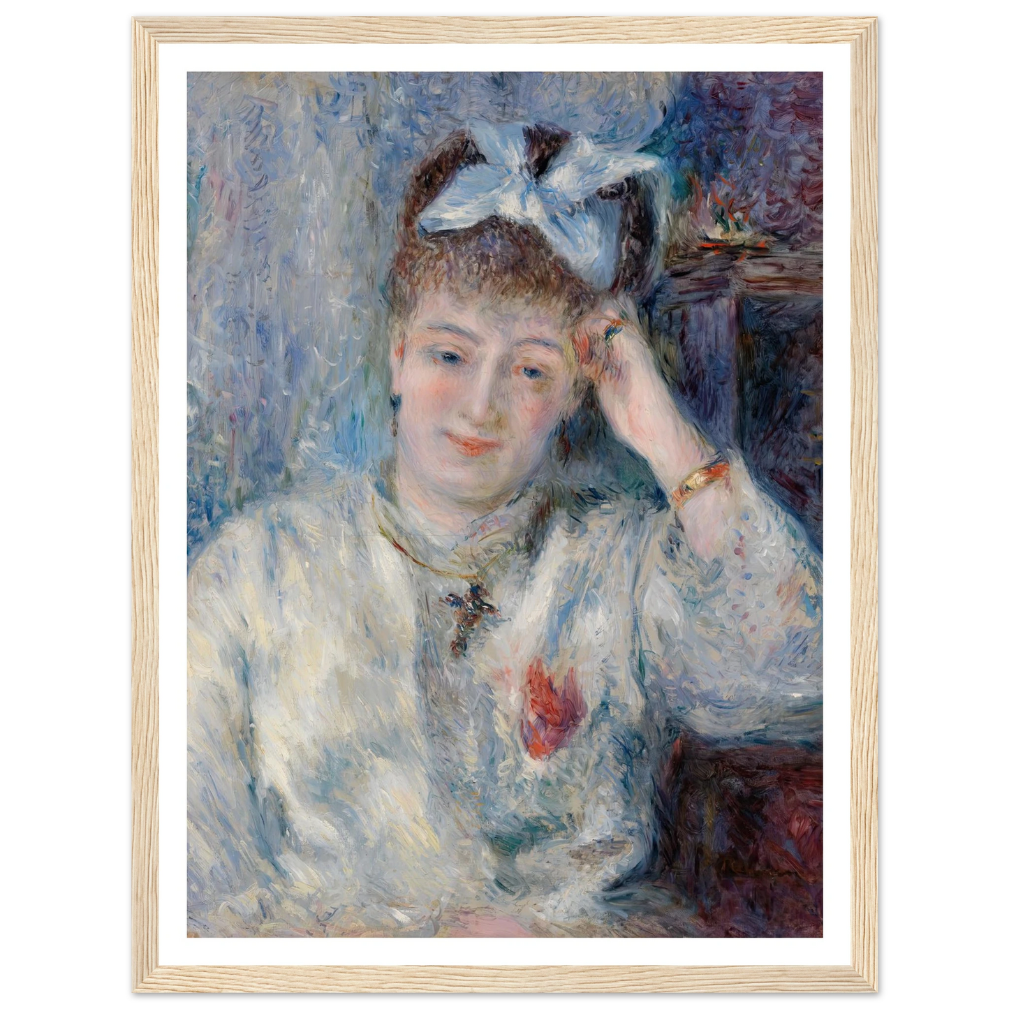 Portrait of Mademoiselle Marie Murer (Portrait de Mademoiselle Marie Murer) (1877) Art Print | Pierre Auguste Renoir-Quipham Collections