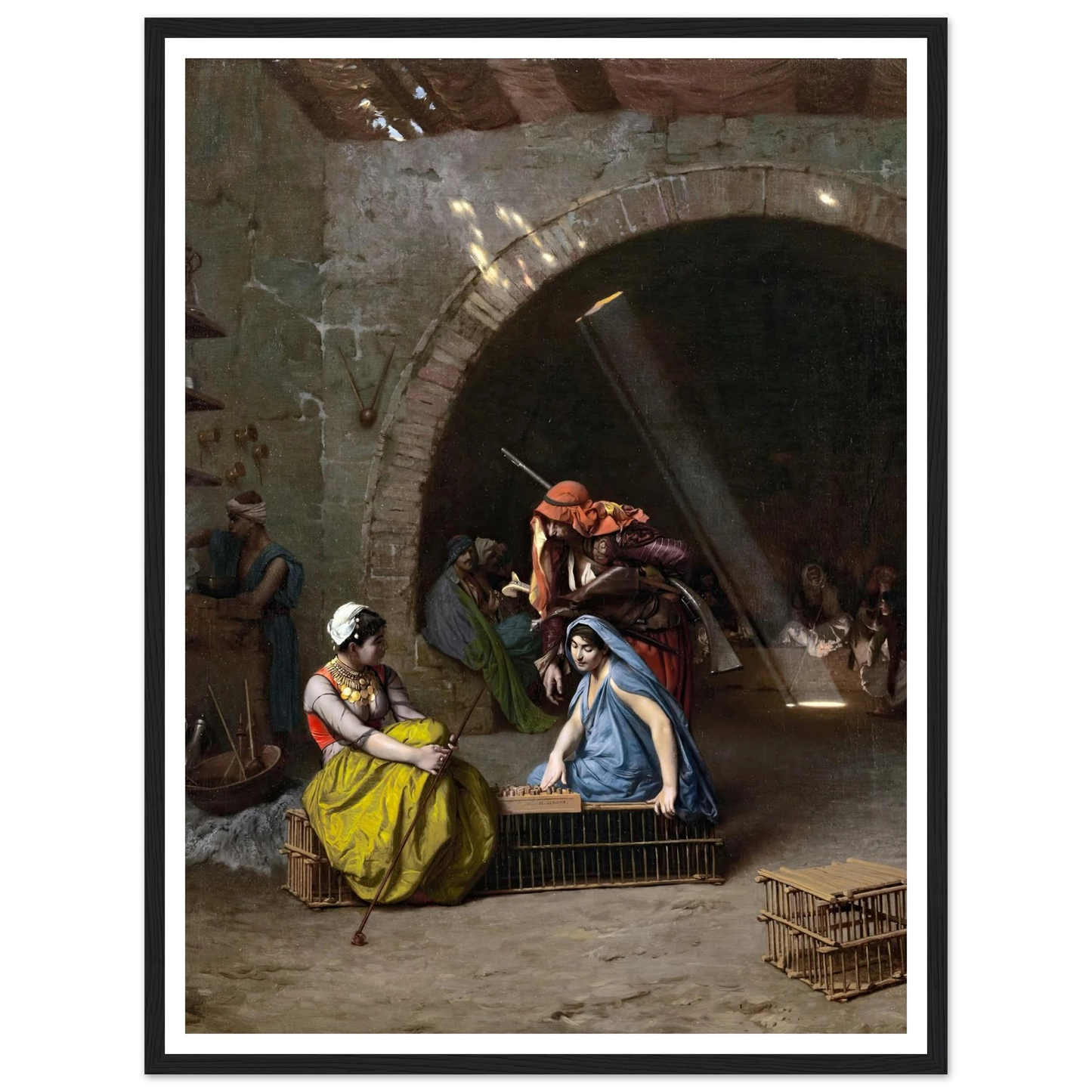Almehs Playing Draughts Art Print | Jean Leon Gerome-Quipham Collections