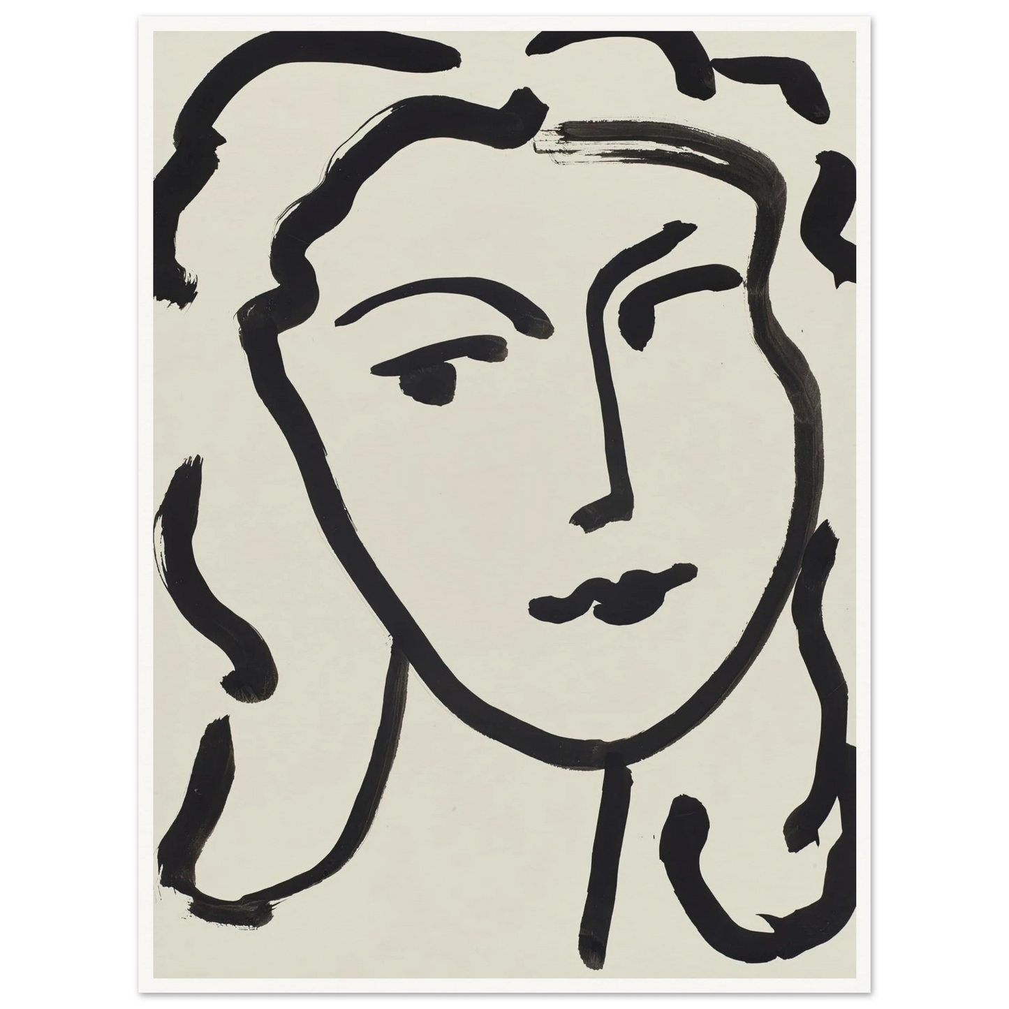 Visage de femme (1948) Art Print | Henri Matisse-Quipham Collections
