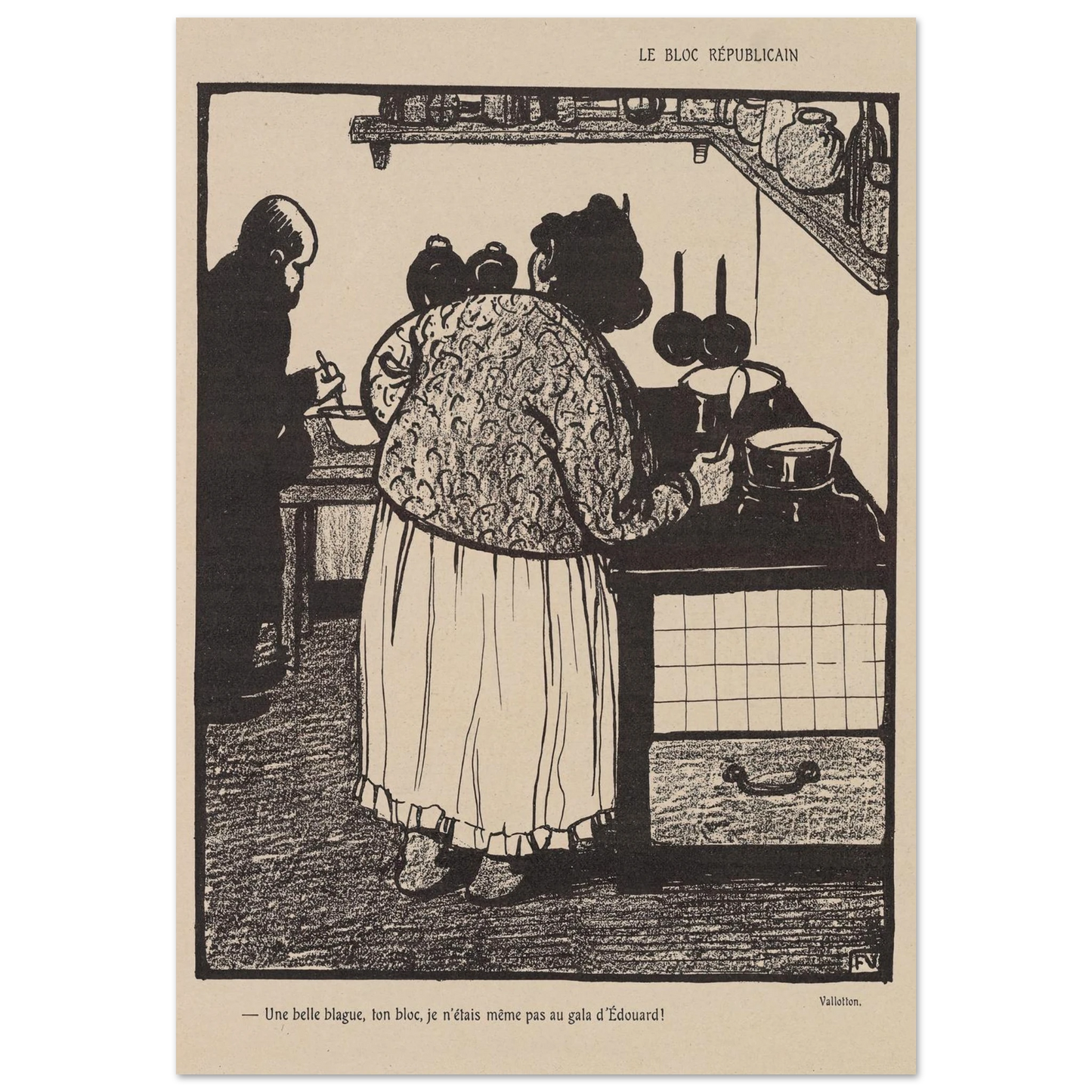 22 mai 1903 Art Print | Felix Vallotton-Quipham Collections