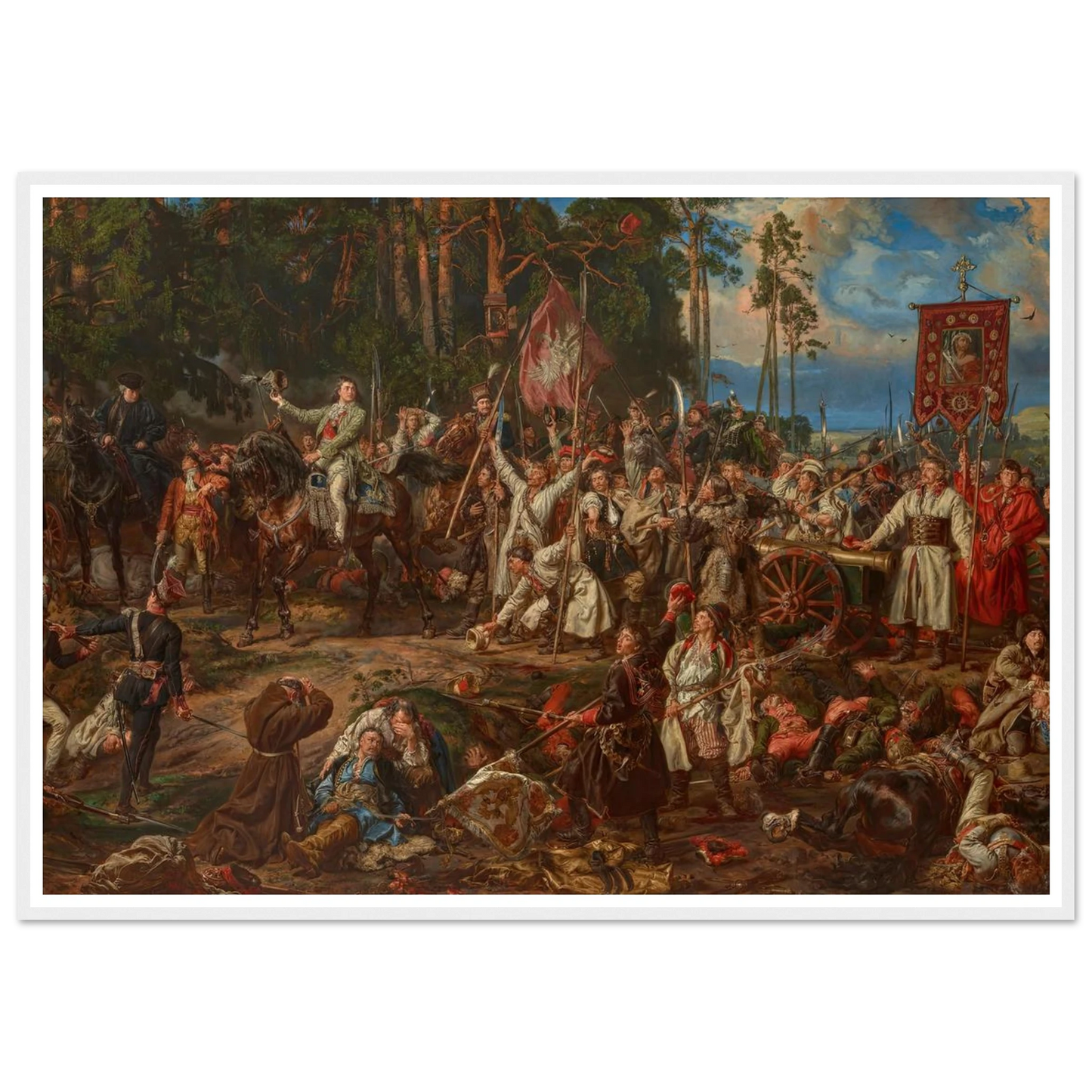 Kościuszko at Racławice (1888) Art Print | Jan Matejko-Quipham Collections