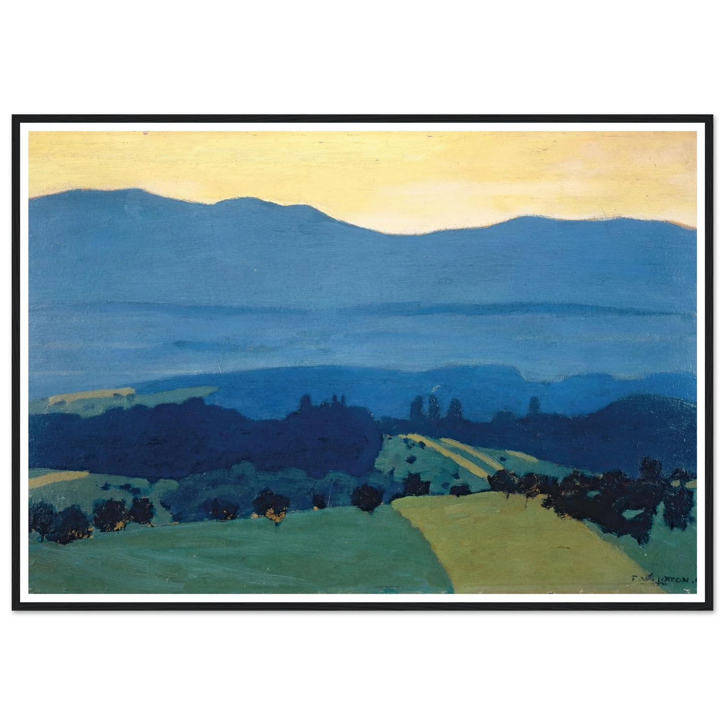 Landscape in the Jura Mountains near Romanel (1900) Art Print | Felix Vallotton-Quipham Collections