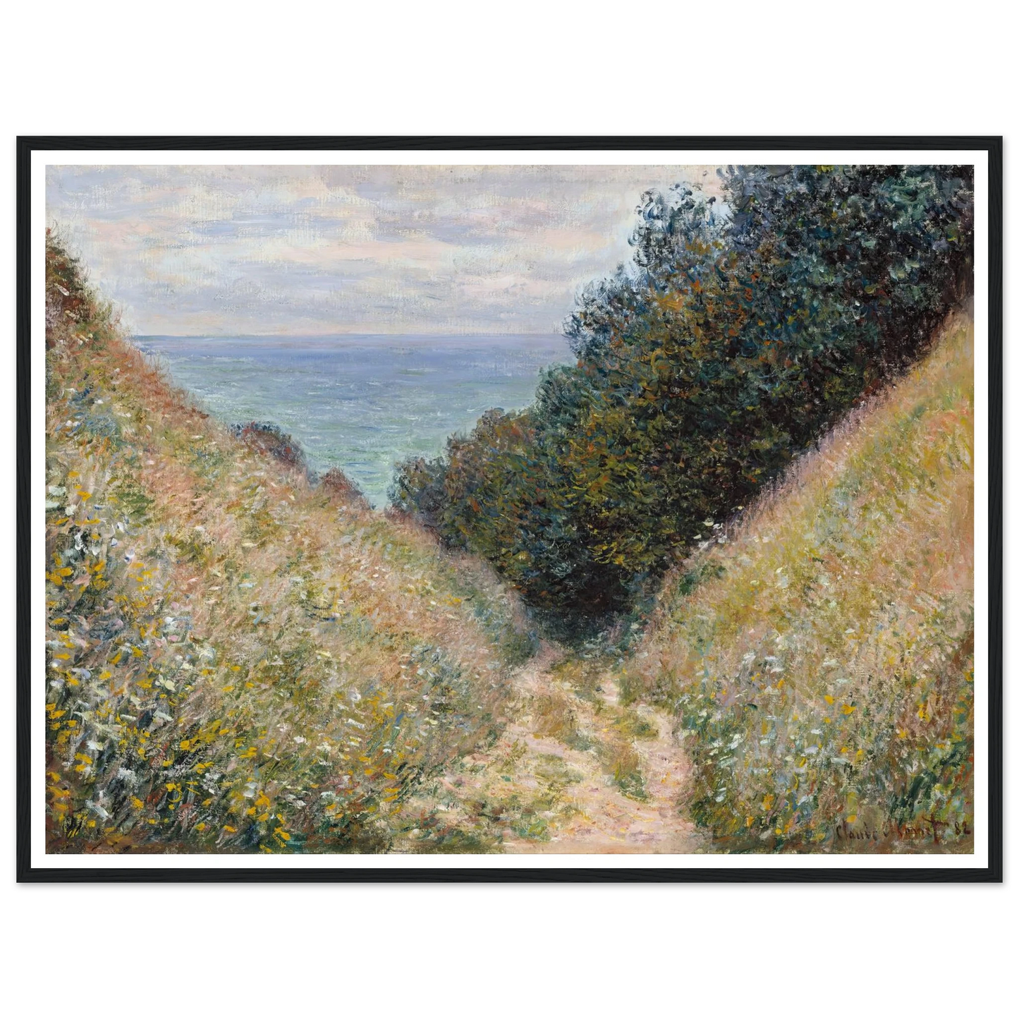 Road at La Cavée, Pourville (1882) Art Print | Claude Monet-Quipham Collections