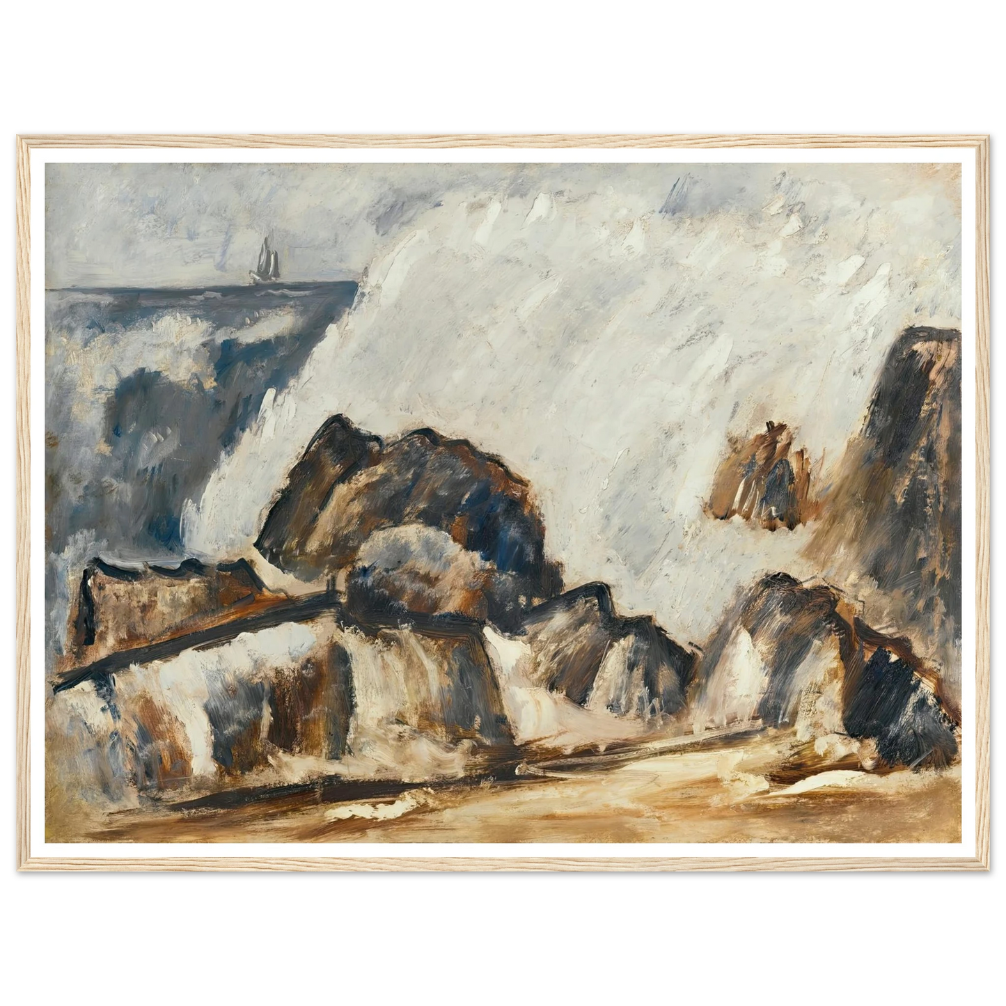 Storm Wave (1939-40) Art Print | Marsden Hartley-Quipham Collections