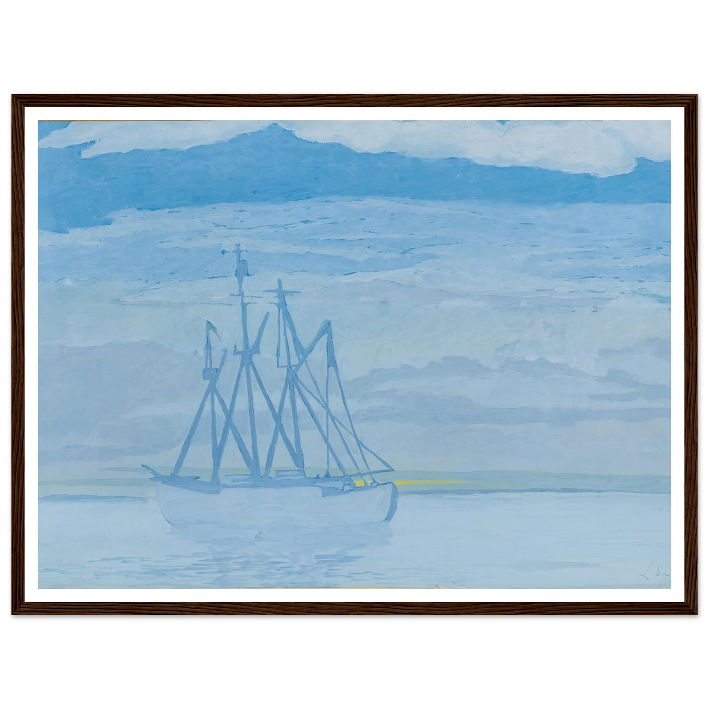 Chalutier sur la mer (1921) Art Print | Leon Spilliaert-Quipham Collections