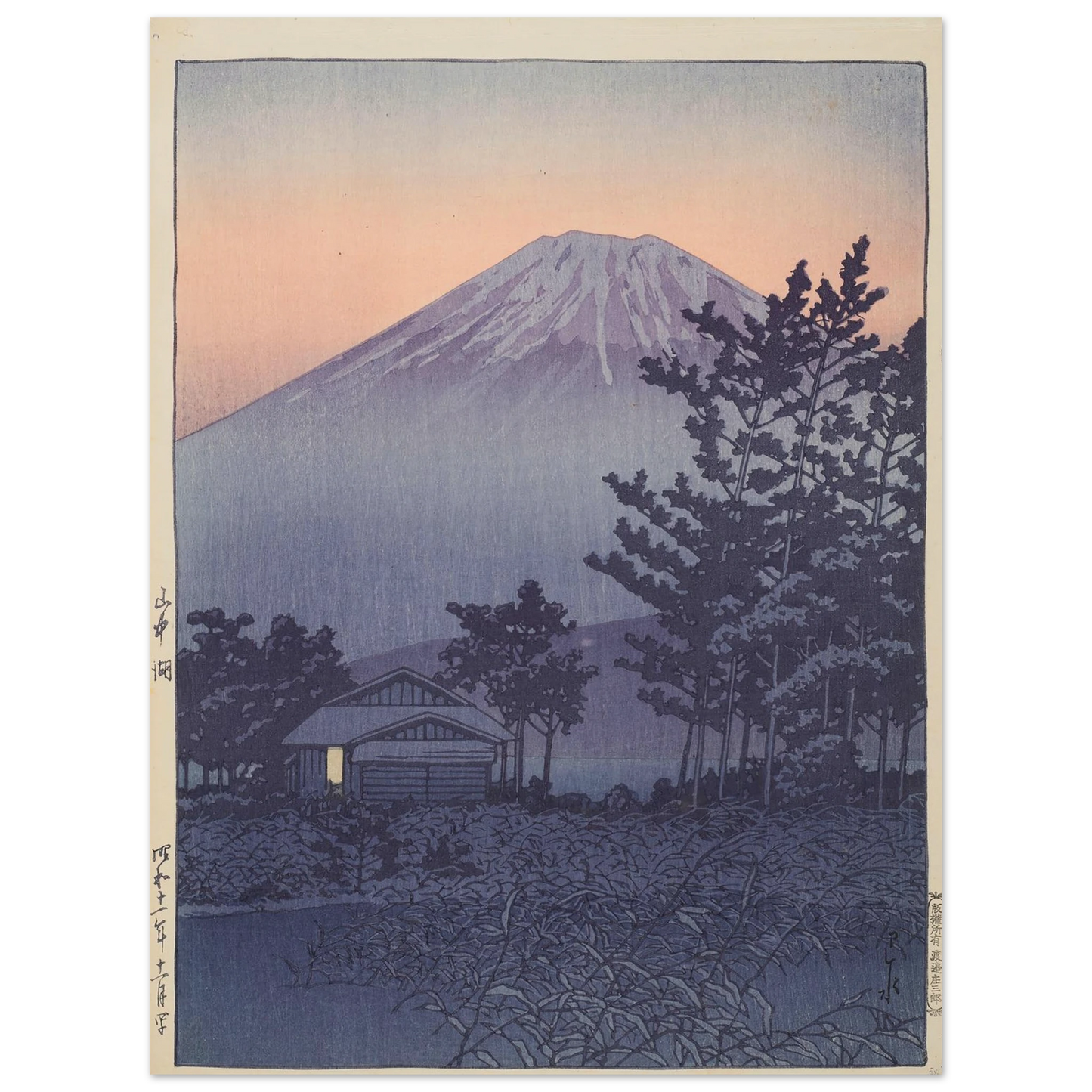 Yamanakako (Lake Yamanaka) (1936) Art Print | Kawase Hasui-Quipham Collections