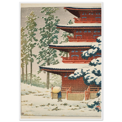 Saisho-in Temple, Hirosaki (1936) Art Print | Kawase Hasui-Quipham Collections