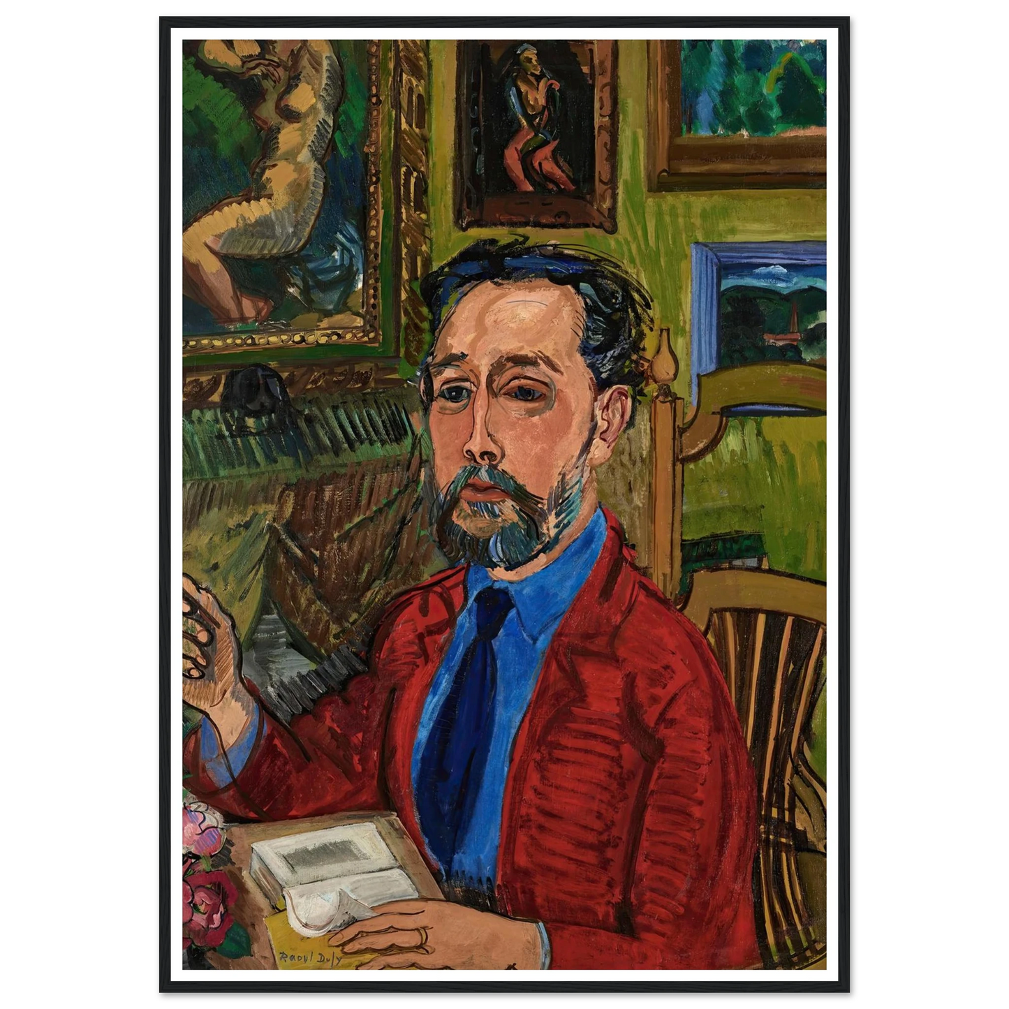 Portrait du poète Joachim Gasquet (1919) Art Print | Raoul Dufy-Quipham Collections