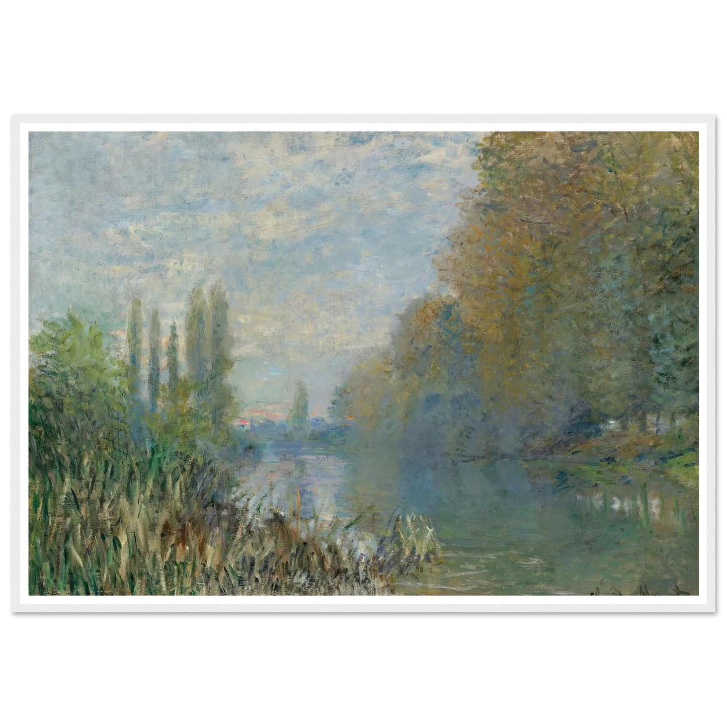Bords De La Seine En Automne (1876) Art Print | Claude Monet-Quipham Collections