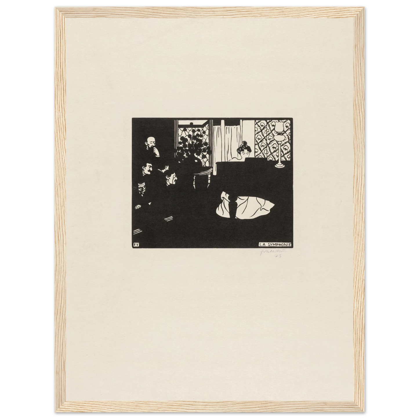 The Symphony (1897) Art Print | Felix Vallotton-Quipham Collections