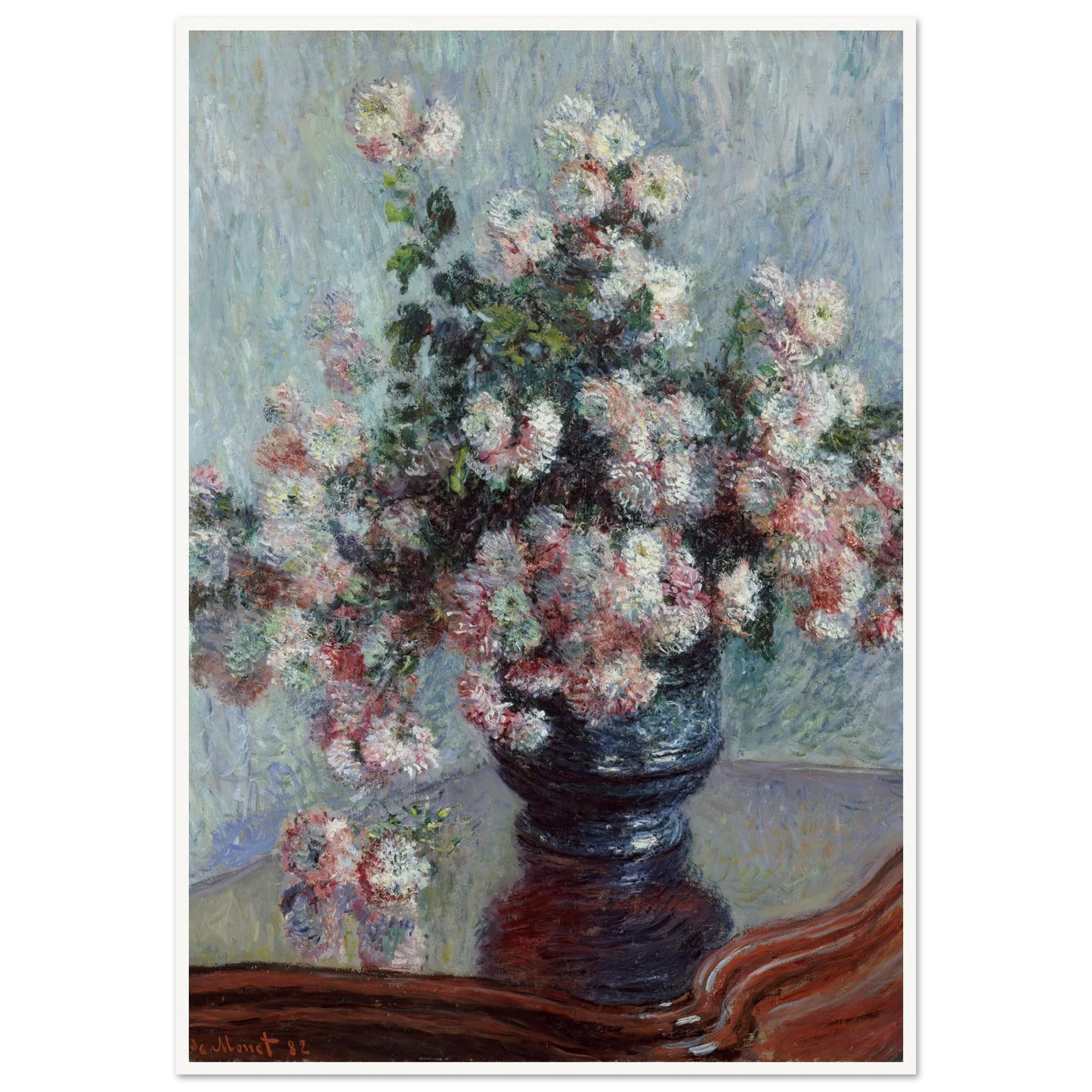 Chrysanthemums (1882) Art Print | Claude Monet-Quipham Collections