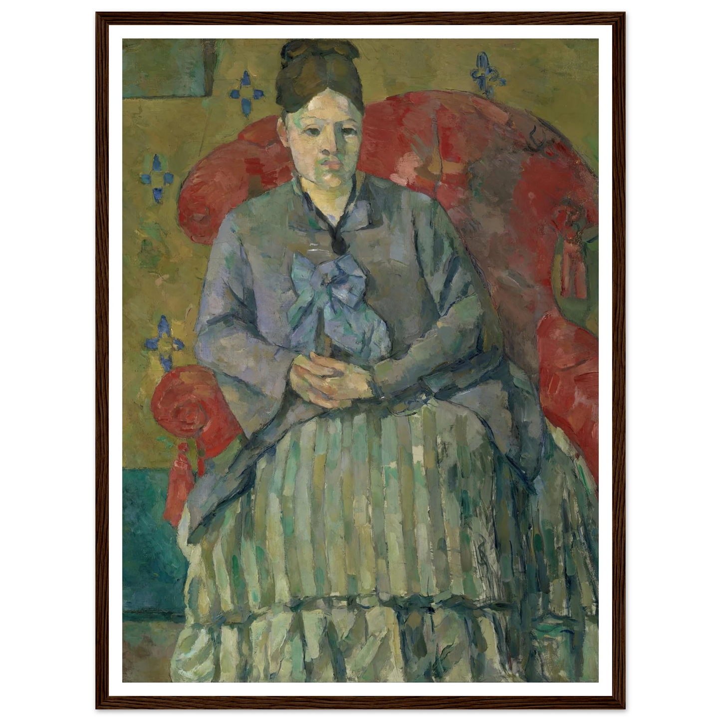 Madame Cézanne in a Red Armchair (about 1877) Art Print | Paul Cezanne-Quipham Collections