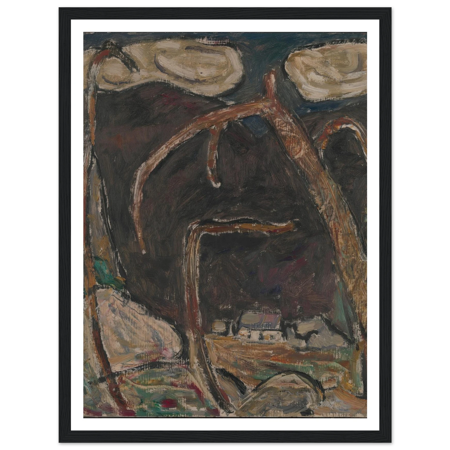 The Dark Mountain, No. 1 (1909) Art Print | Marsden Hartley-Quipham Collections