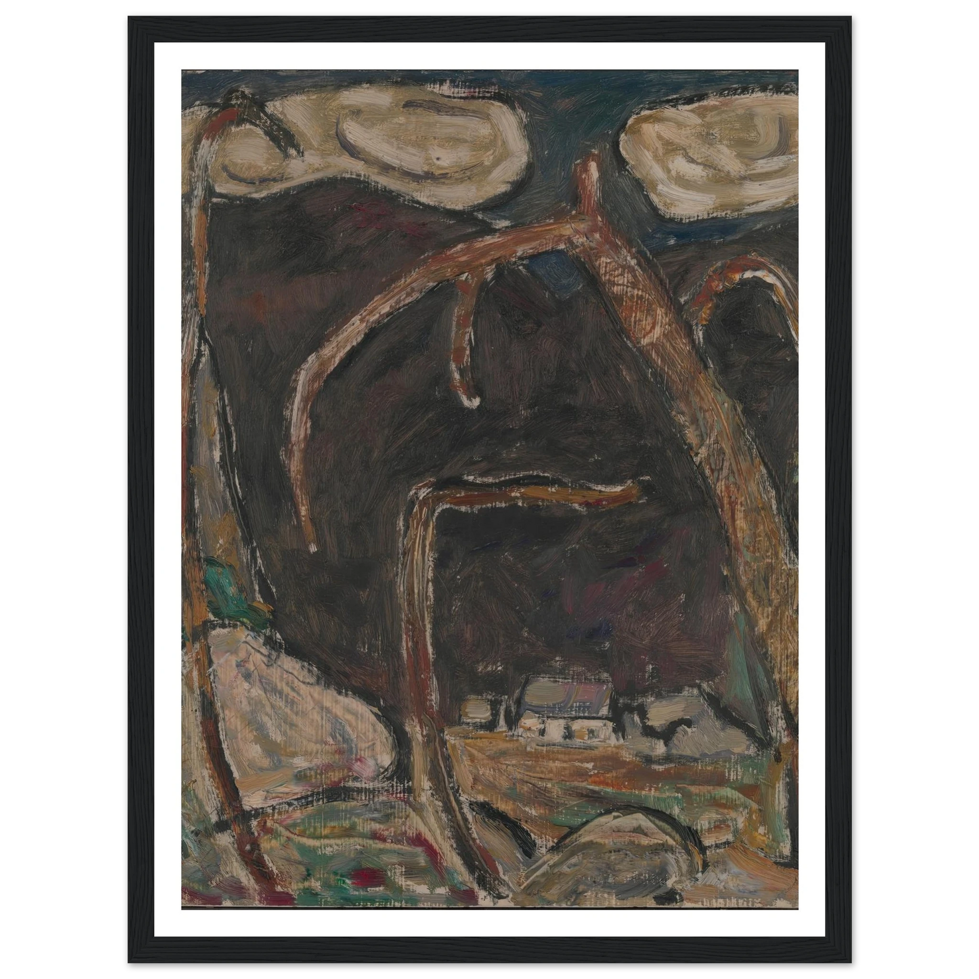 The Dark Mountain, No. 1 (1909) Art Print | Marsden Hartley-Quipham Collections
