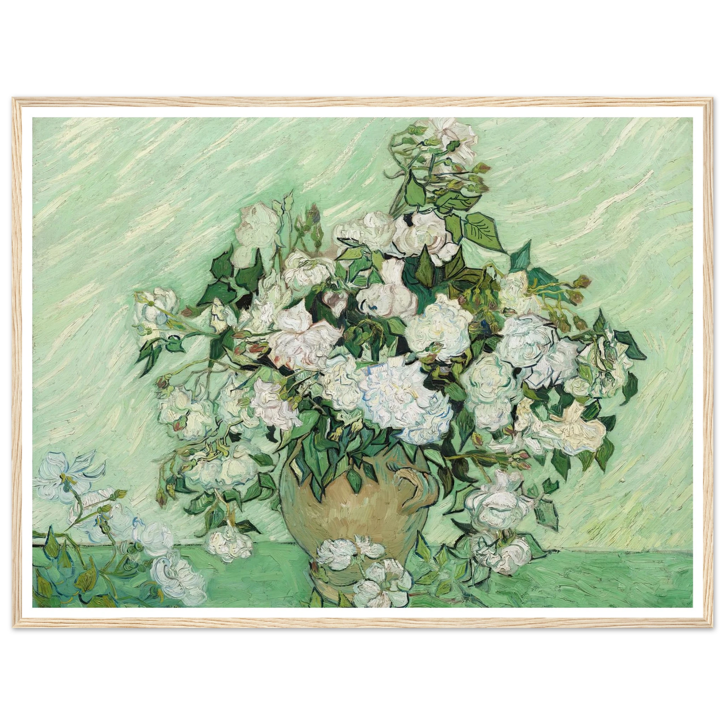 Roses (1890) Art Print | Vincent van Gogh-Quipham Collections