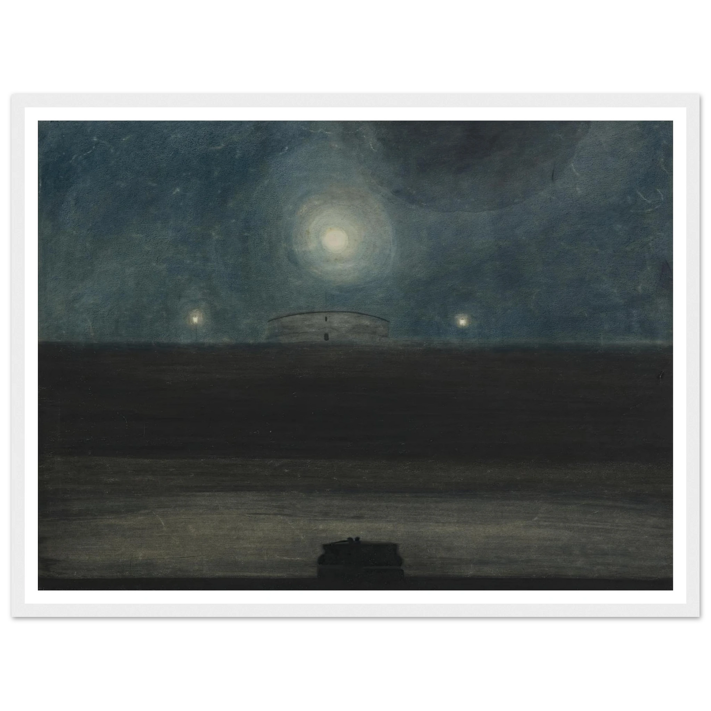 Strand met maan (1908) Art Print | Leon Spilliaert-Quipham Collections