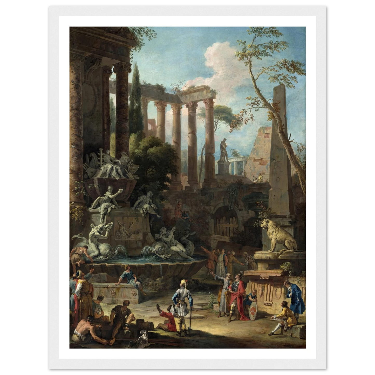 Memorial to Admiral Sir Clowdisley Shovell (1725) Art Print | Sebastiano Ricci-Quipham Collections
