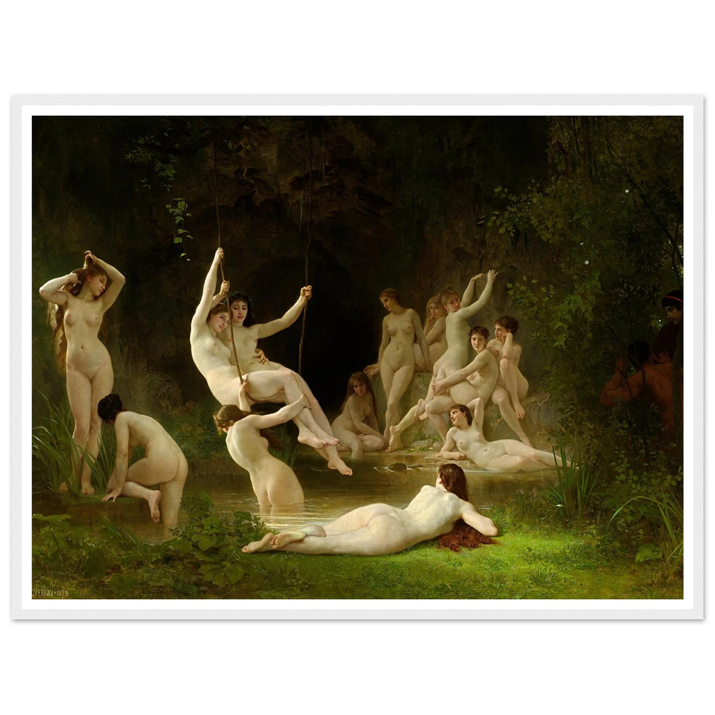Nymphaeum (1878) Art Print | William Bouguereau-Quipham Collections