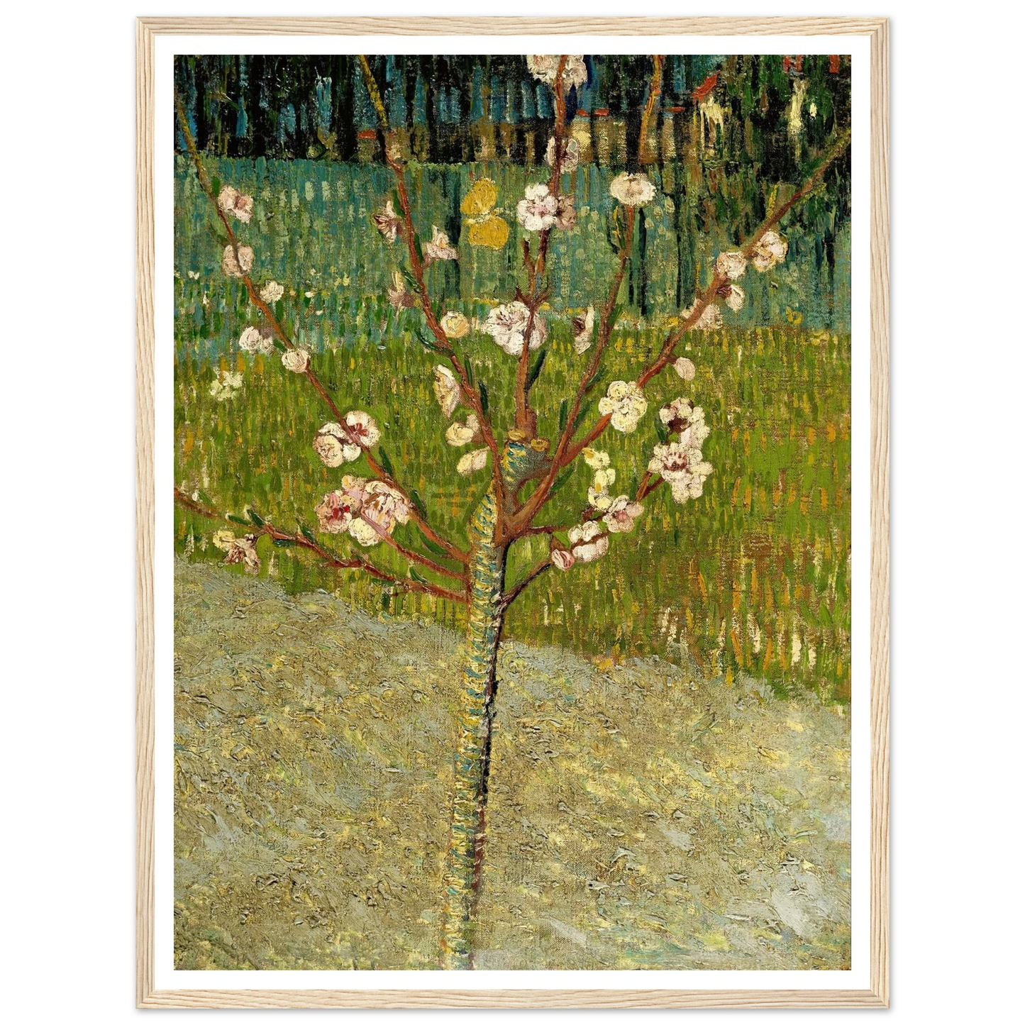Almond tree in blossom Art Print | Vincent van Gogh-Quipham Collections