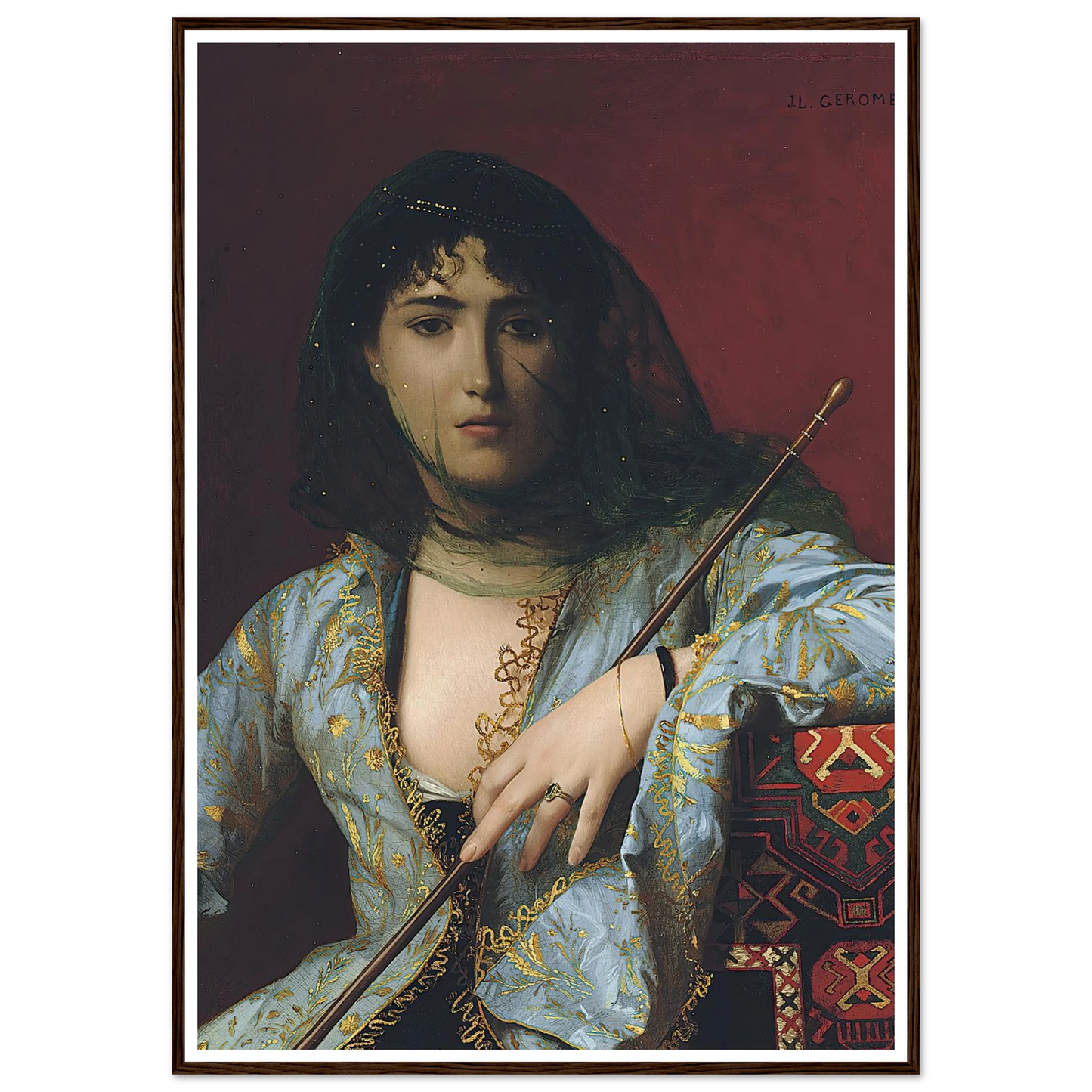Veiled Circassian Beauty Art Print | Jean Leon Gerome-Quipham Collections