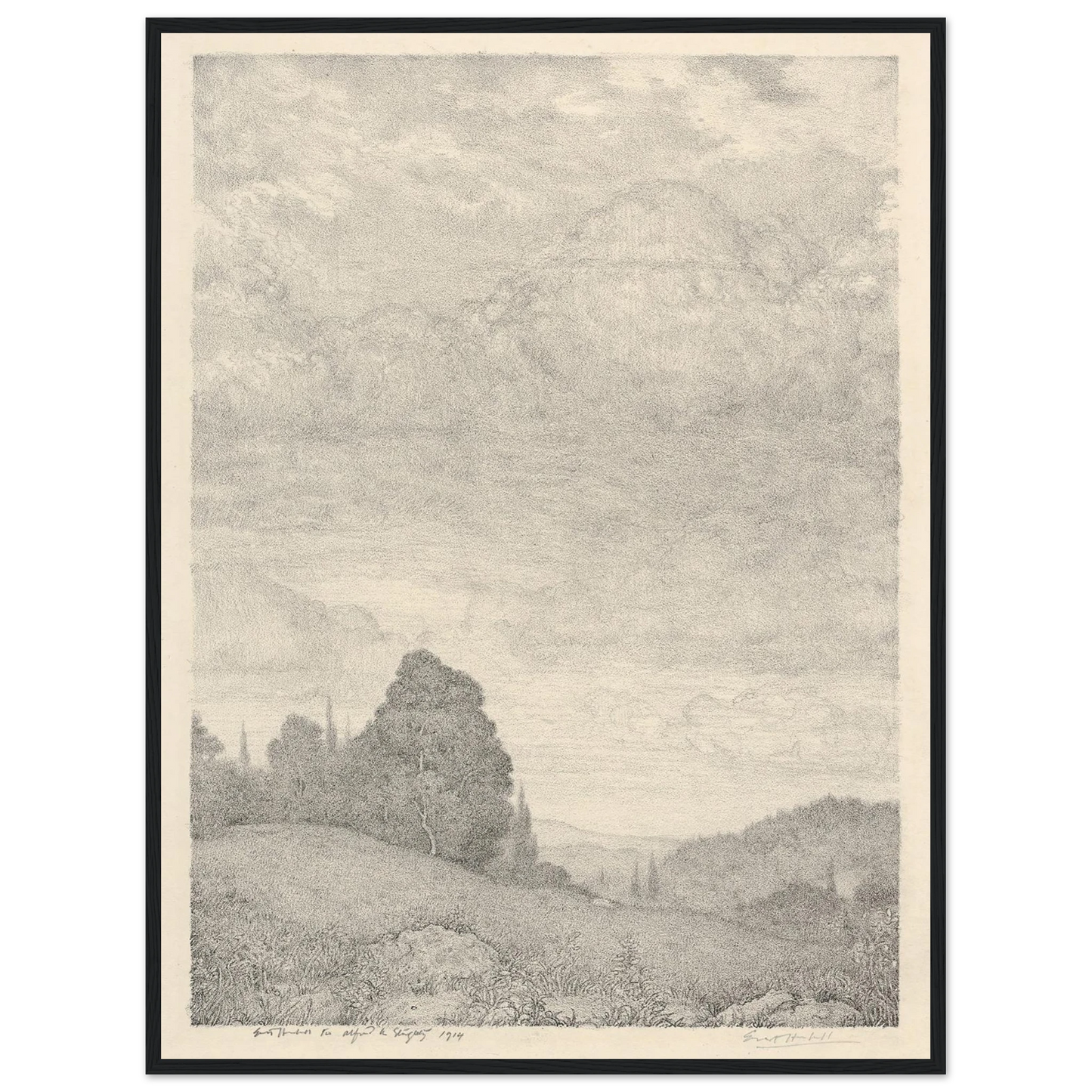 Landscape (1909) Art Print | Ernest Haskell-Quipham Collections
