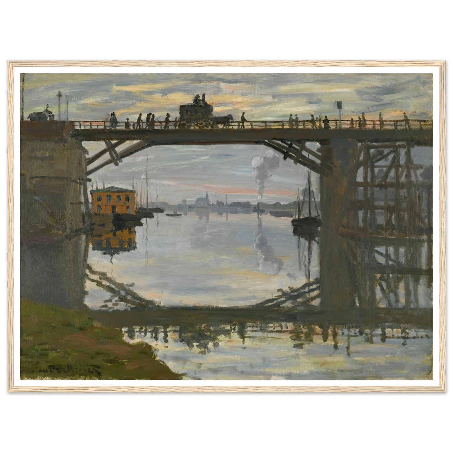 Le Pont De Bois (1872) Art Print | Claude Monet-Quipham Collections