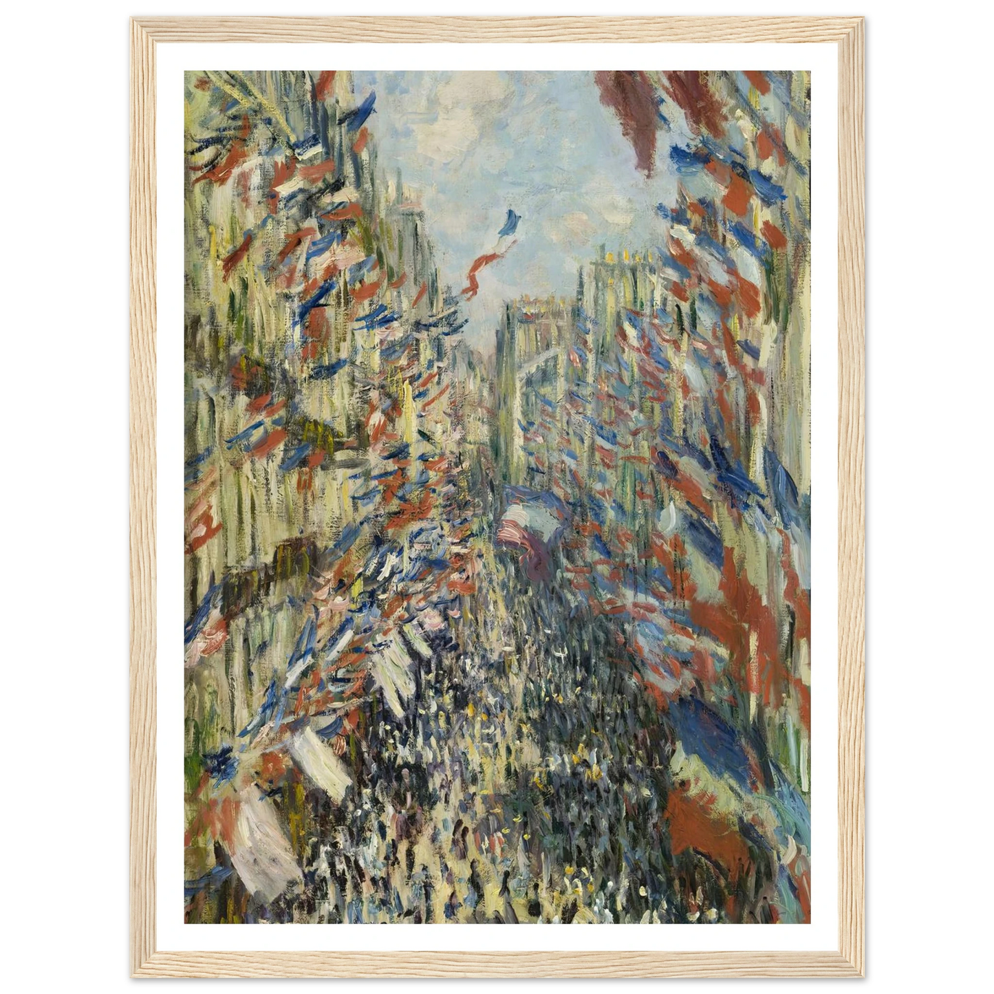 The Rue Montorgueil in Paris. Celebration of June 30, 1878 (1878) Art Print | Claude Monet-Quipham Collections