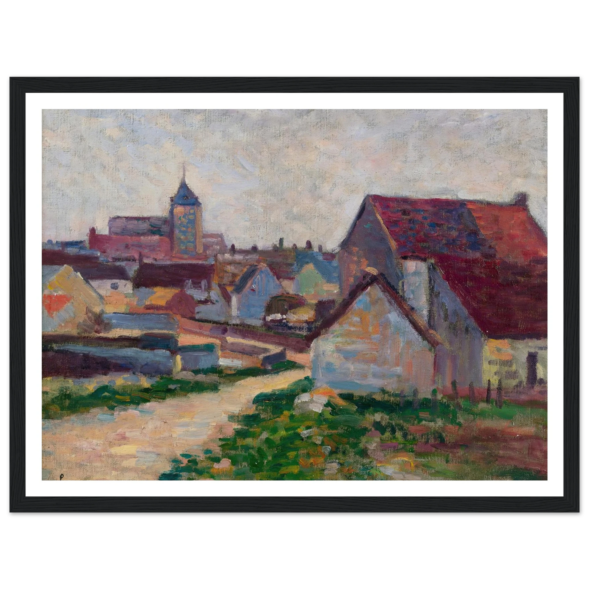 Le Village De Conche-Sur-Condoires (1897) Art Print | Maximilien Luce-Quipham Collections