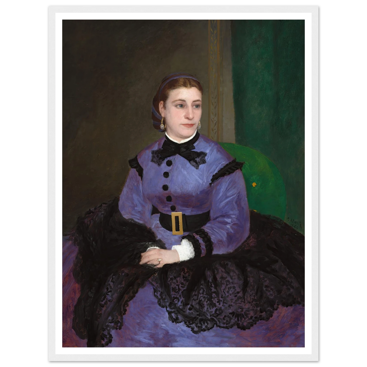 Mademoiselle Sicot (1865) Art Print | Pierre Auguste Renoir-Quipham Collections