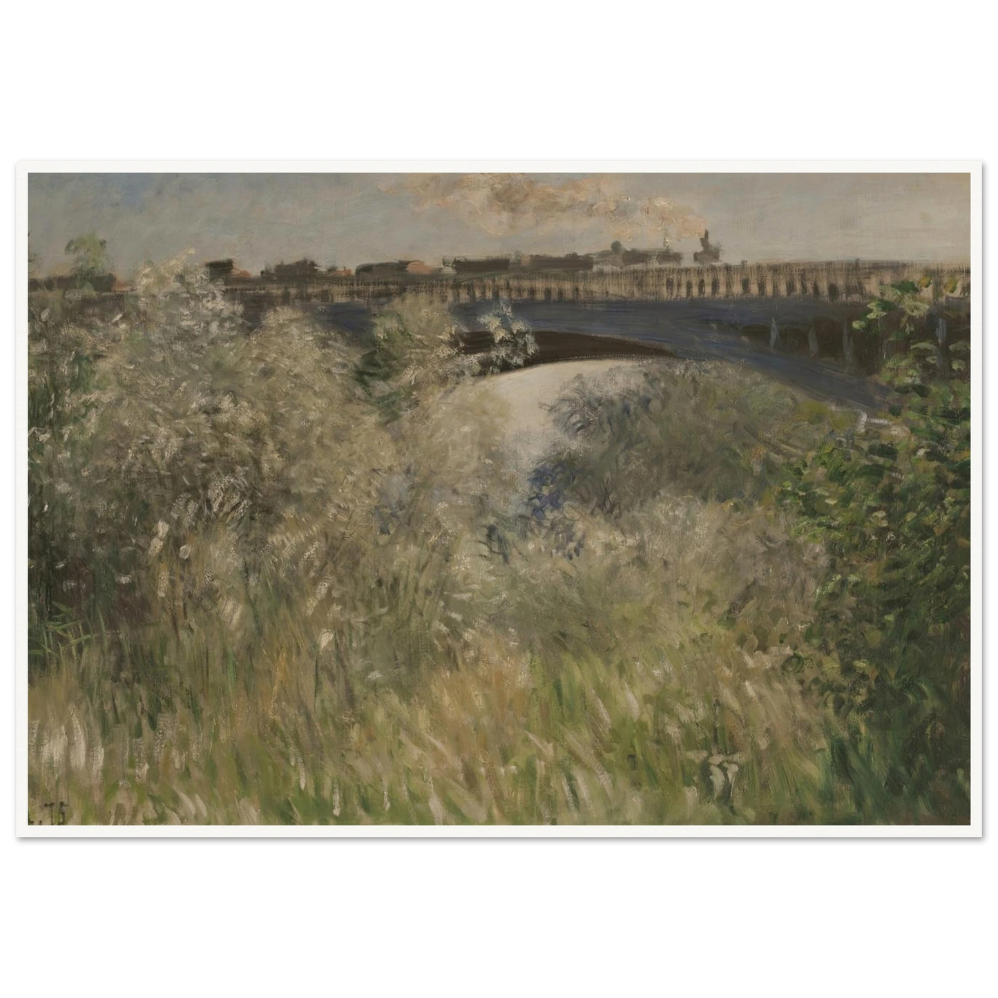 Le Pont d` Argenteuil (1875) Art Print | Claude Monet-Quipham Collections