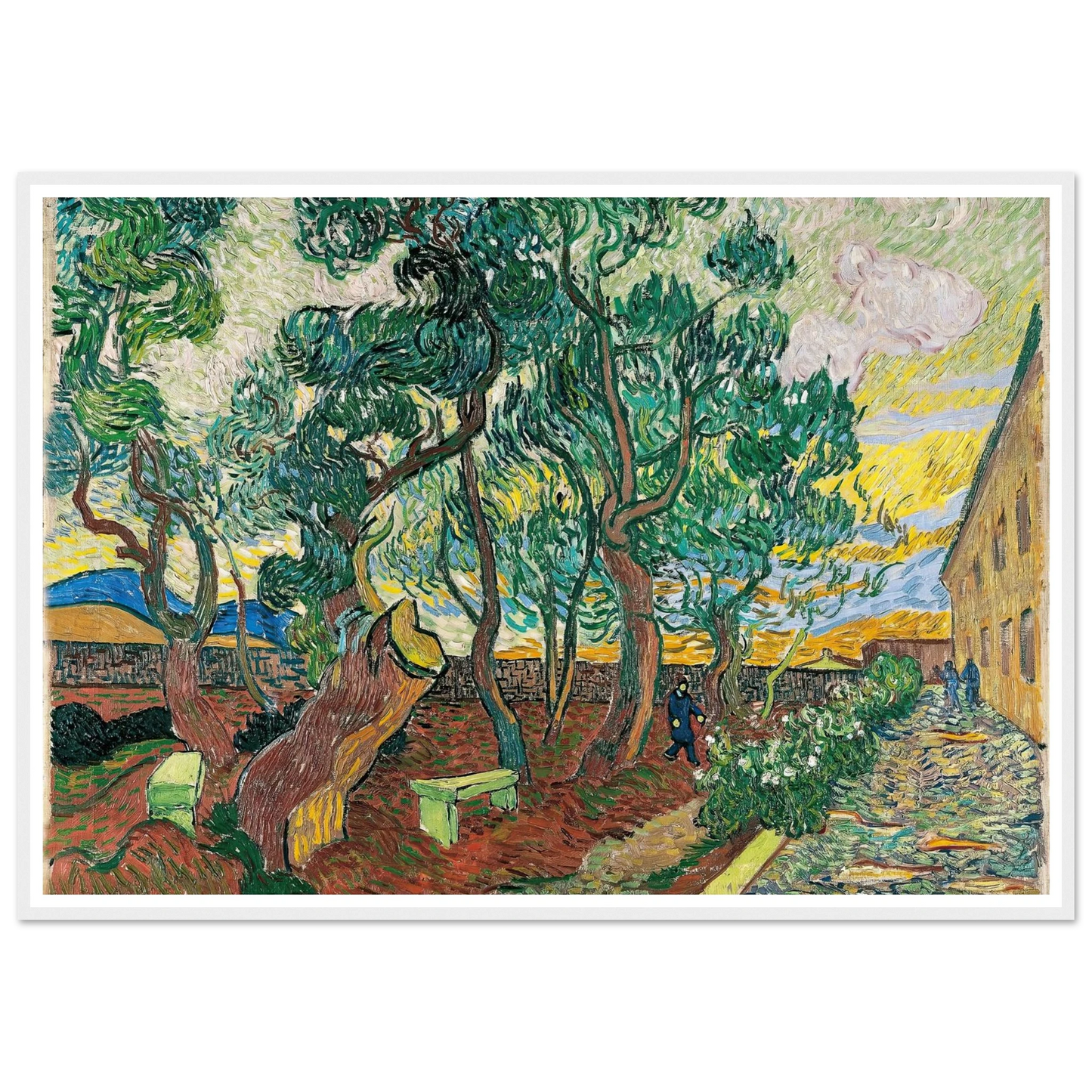 The Garden of Saint-Paul Hospital (1889) Art Print | Vincent van Gogh-Quipham Collections