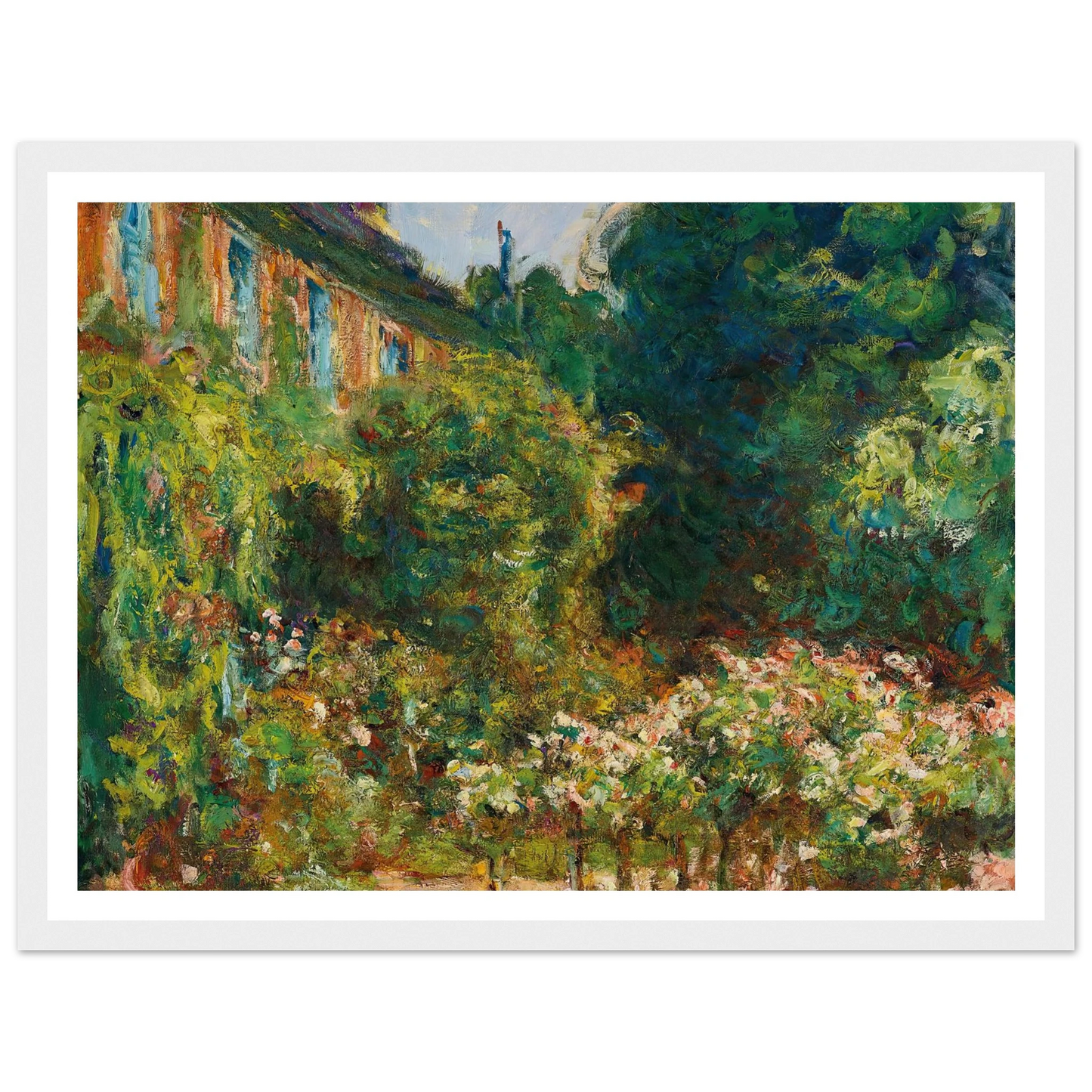 La maison de l’artiste à Giverny (1912) Art Print | Claude Monet-Quipham Collections